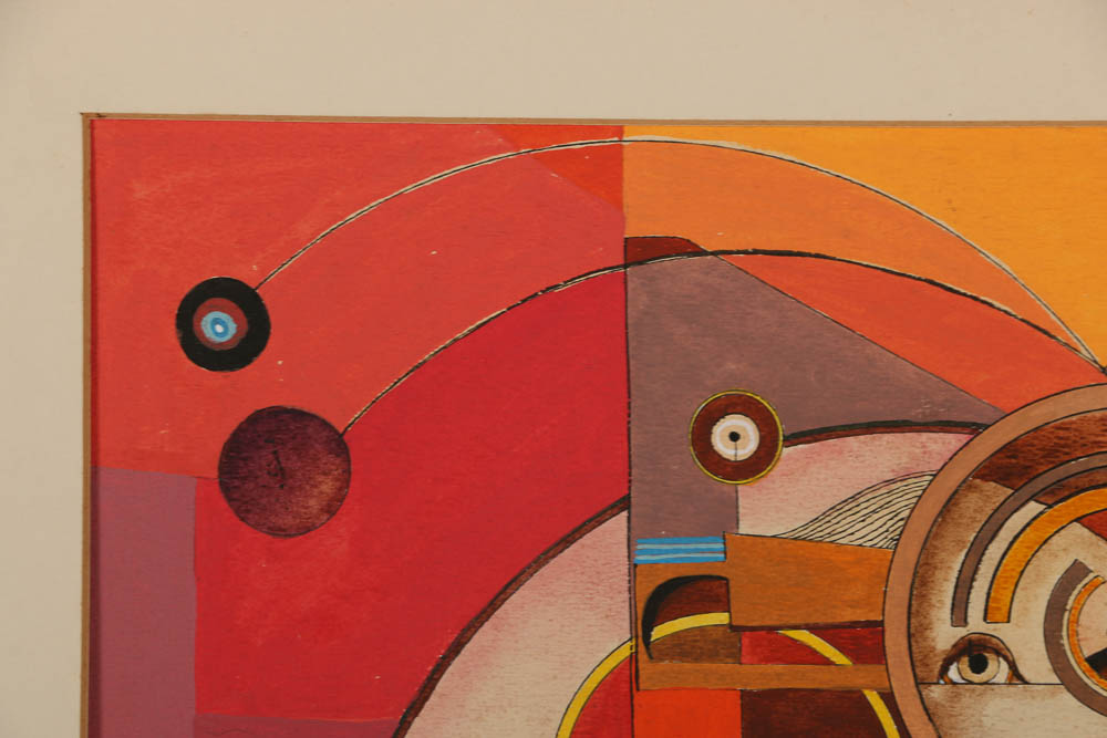 H. Schwartz Mixed Media Painting