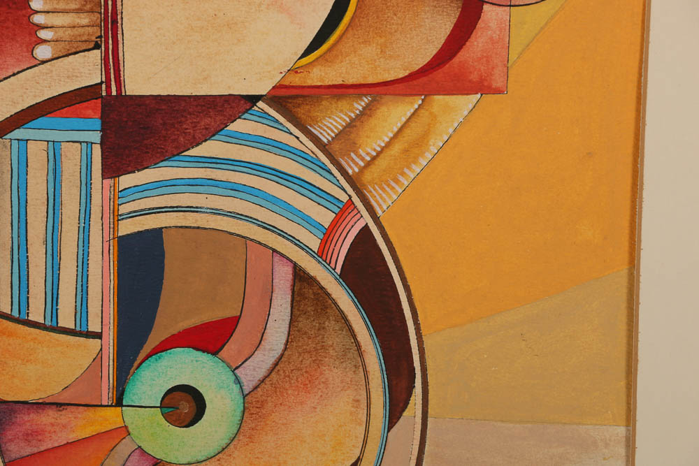 H. Schwartz Mixed Media Painting