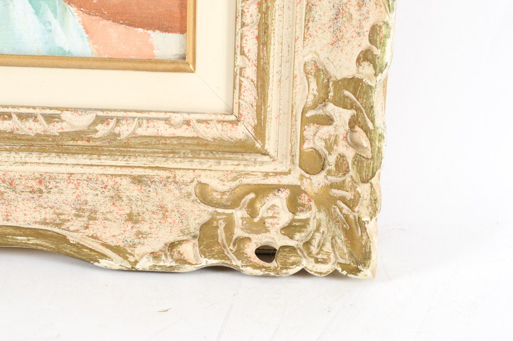 Vintage Igor Talwinski Nude Oil Painting on Canvas