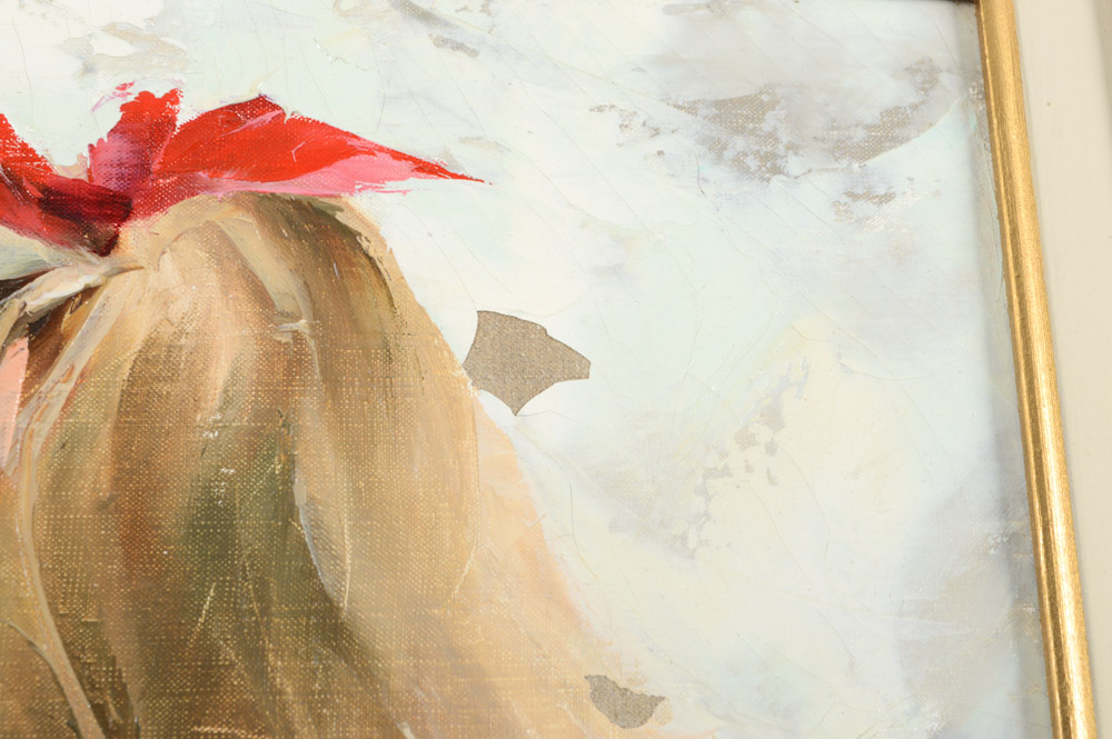 Vintage Igor Talwinski Nude Oil Painting on Canvas