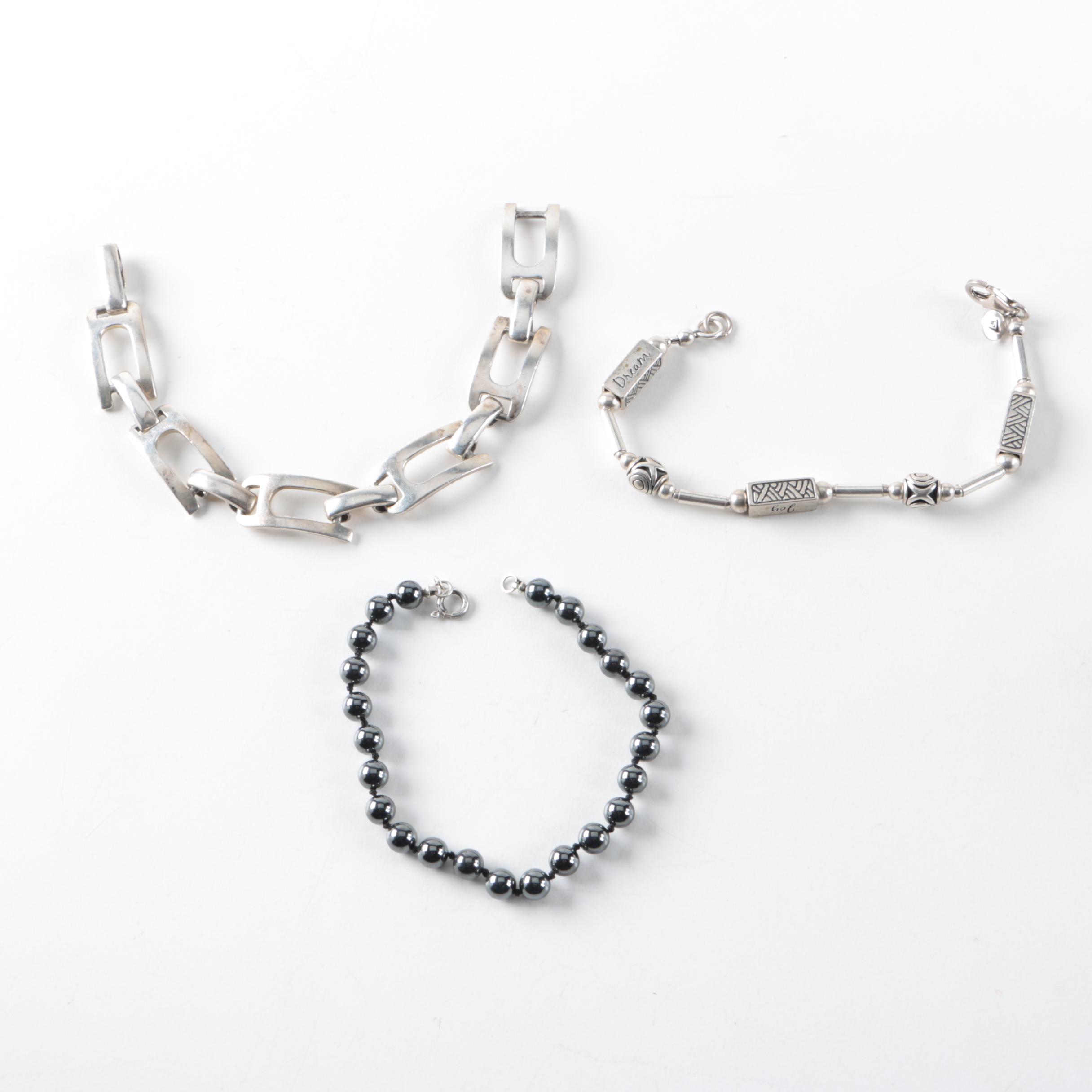 Sterling Silver Bracelets Including a Silpada