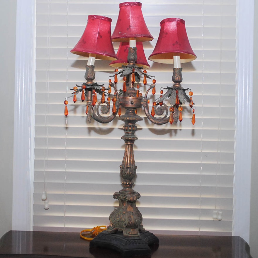 Neoclassical Style Candelabra Lamp