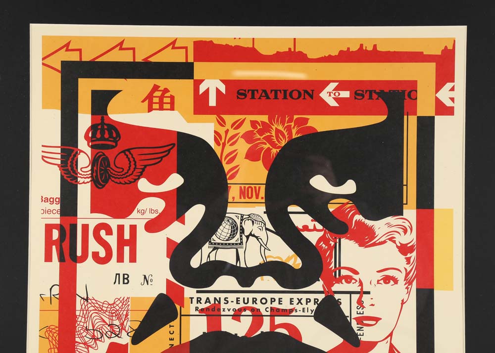 Shepard Fairey Signed Offset Print "Obey 3-Face Collage"