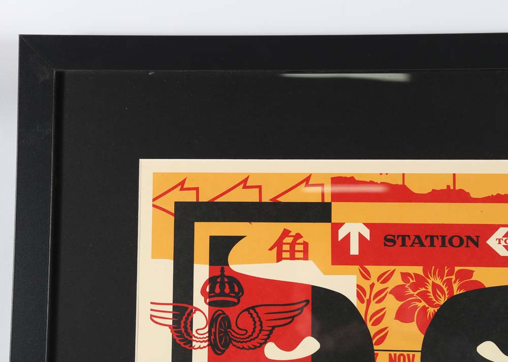 Shepard Fairey Signed Offset Print "Obey 3-Face Collage"