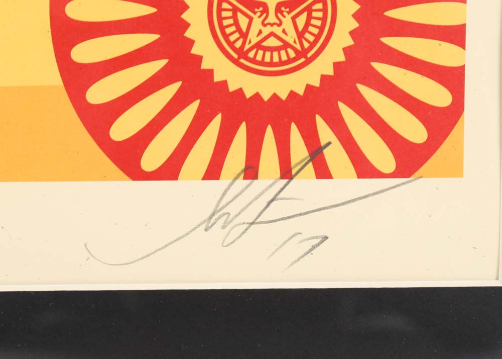 Shepard Fairey Signed Offset Print "Obey 3-Face Collage"