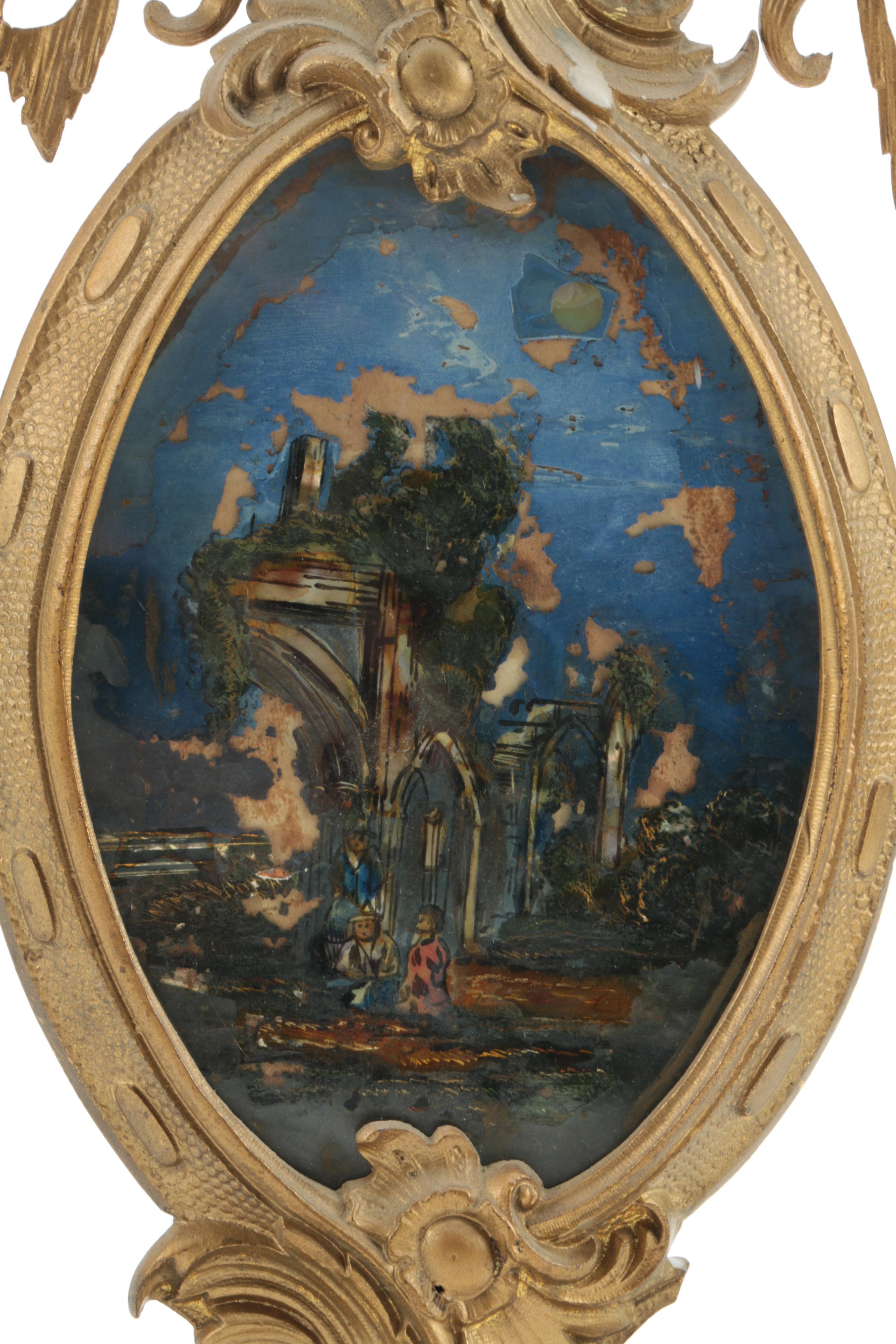 Vintage Ormolu Mantel Candelabra with Prisms