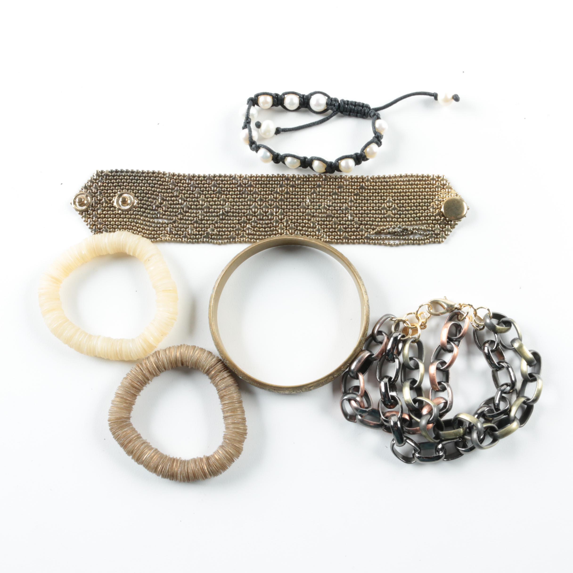 Silver and Gold Tone Gemstone Jewelry Assortment