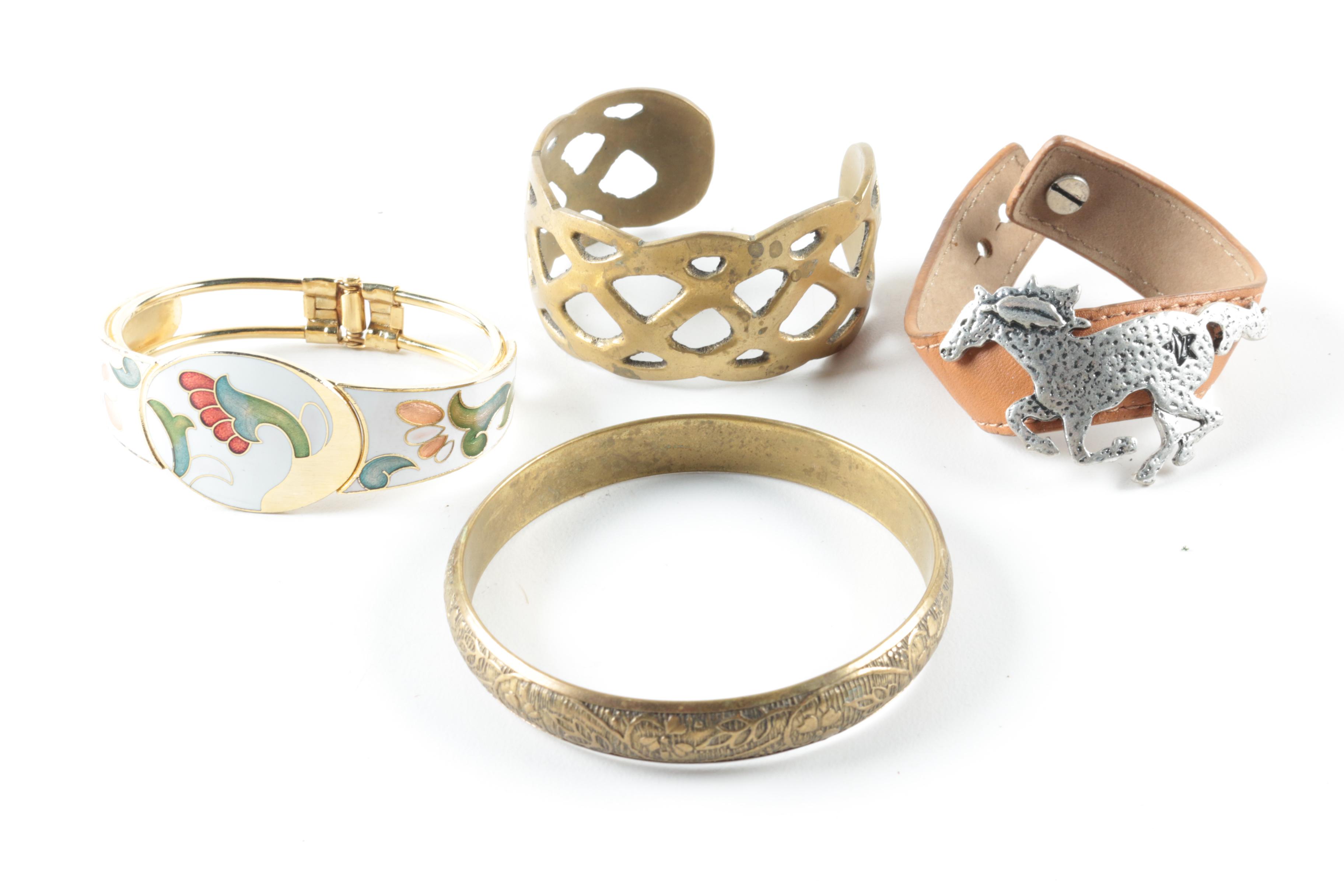 Silver and Gold Tone Gemstone Jewelry Assortment