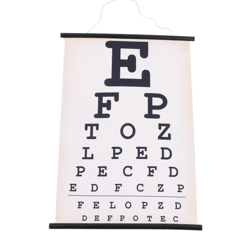 Fabric Optometry Chart