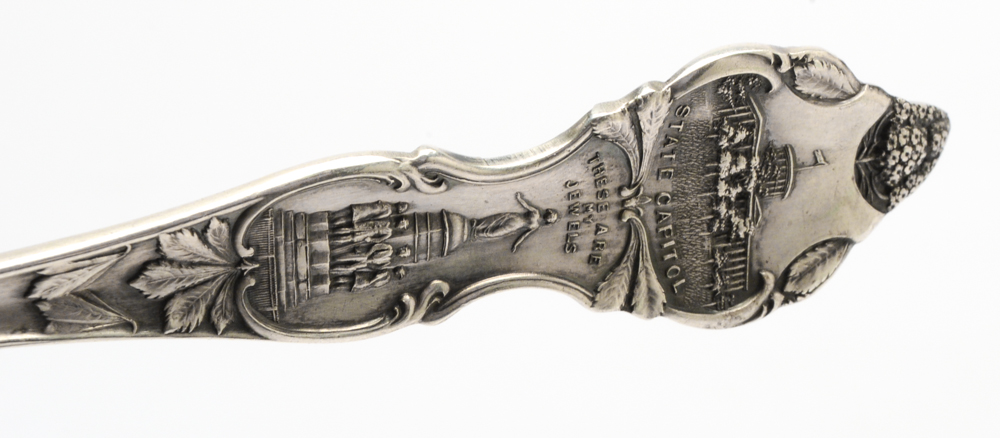 State Themed Sterling Silver Souvenir Spoons