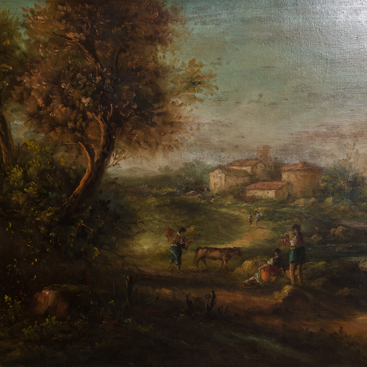 C. Patin Oil Painting Landscape with Figures
