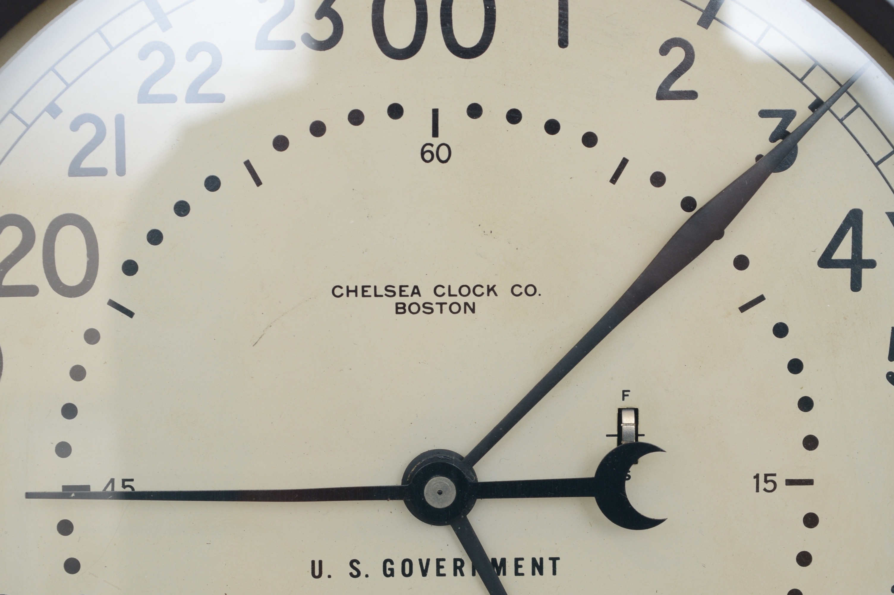 Chelsea Boston U.S. Government Ship's Clock, circa 1965-1969