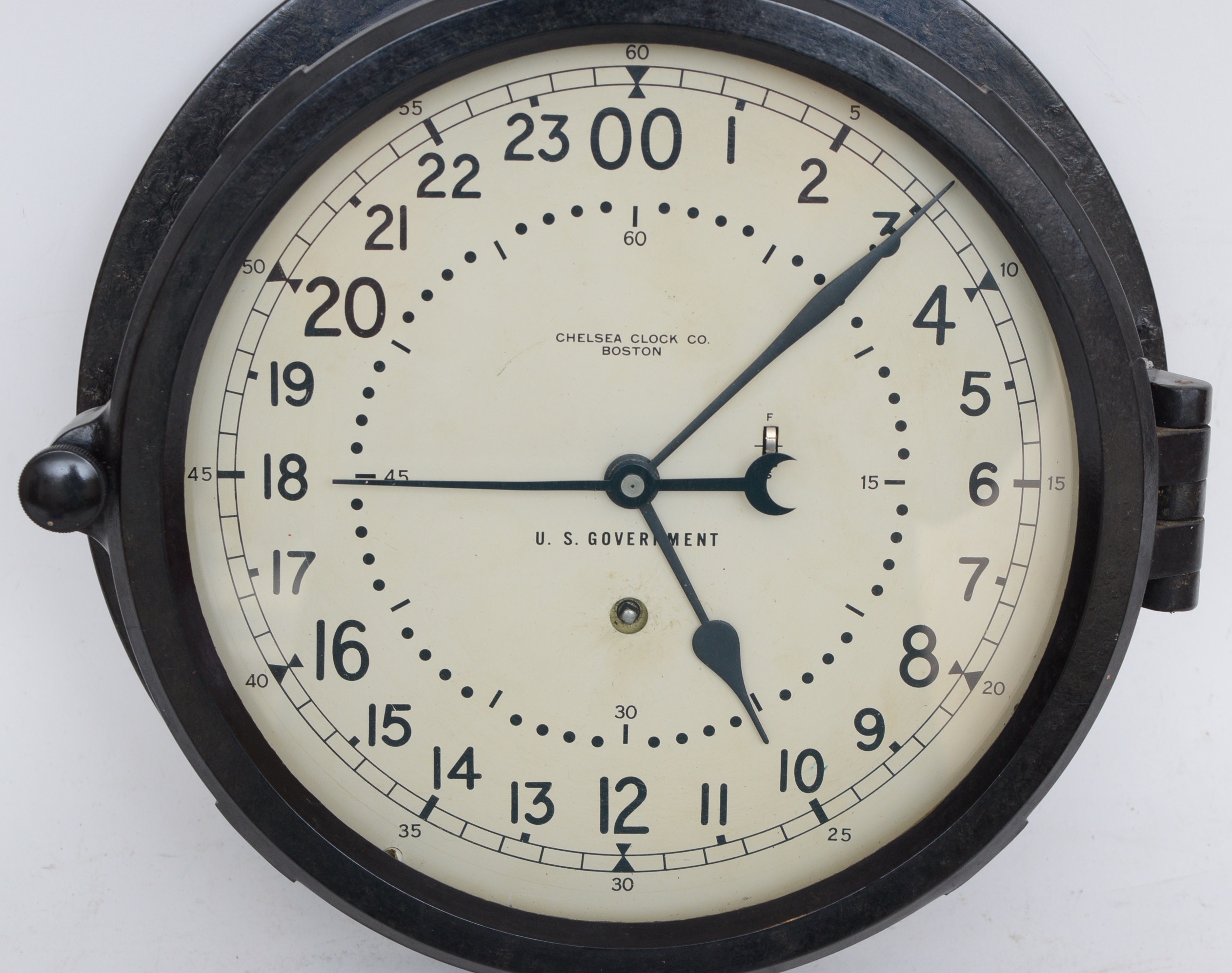 Chelsea Boston U.S. Government Ship's Clock, circa 1965-1969