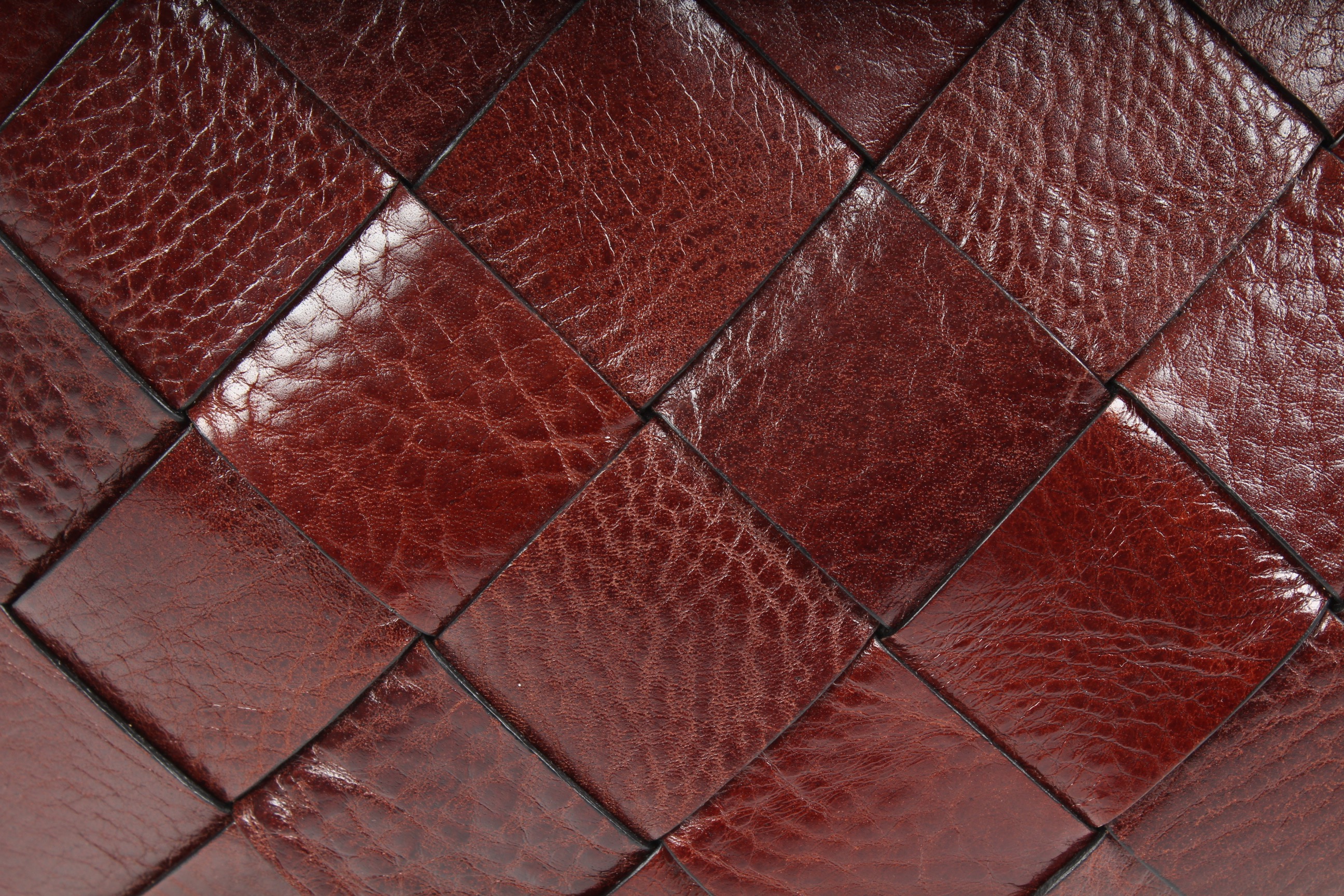 Wilsons Leather Woven Oxblood Leather Handbag