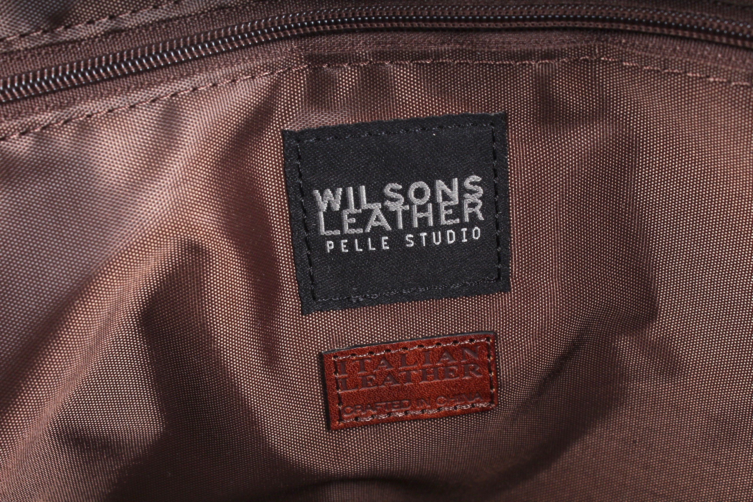 Wilsons Leather Woven Oxblood Leather Handbag