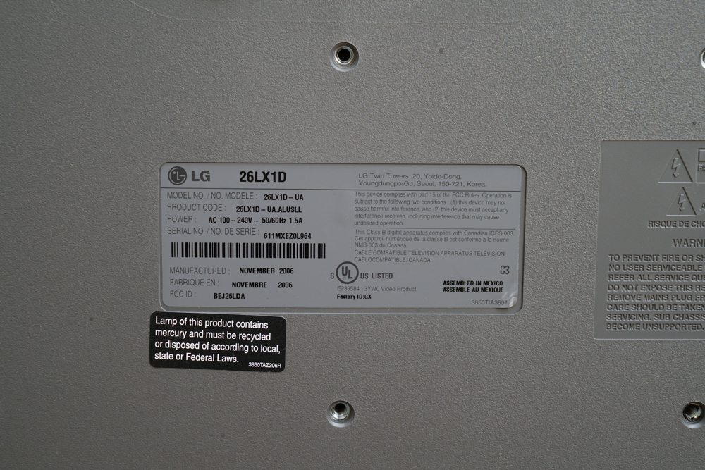 LG 26" HD Television