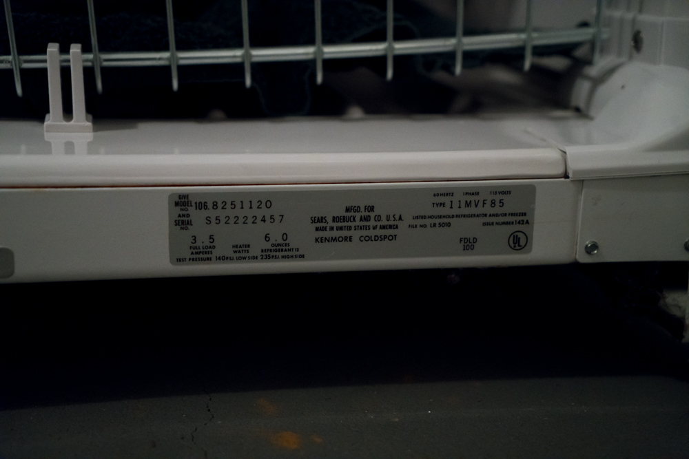 Kenmore Coldspot Freezer