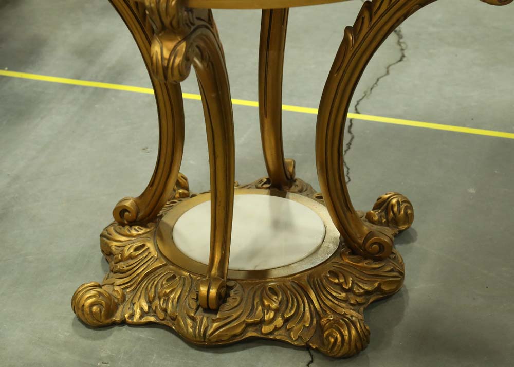 Vintage Marble Top Foyer Table