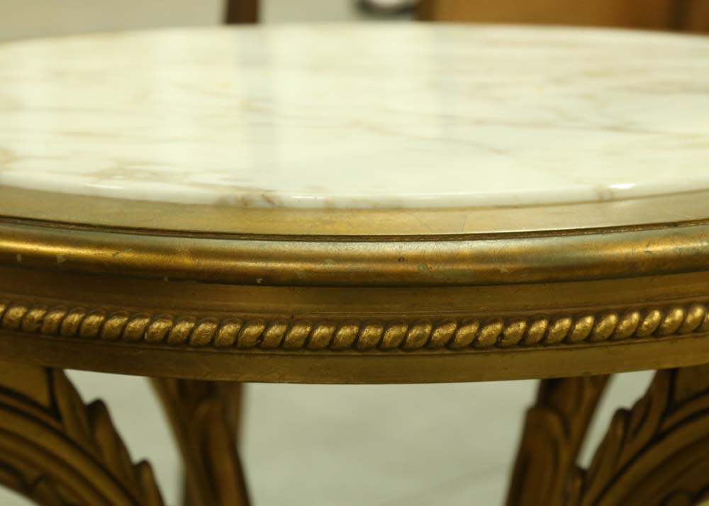Vintage Marble Top Foyer Table