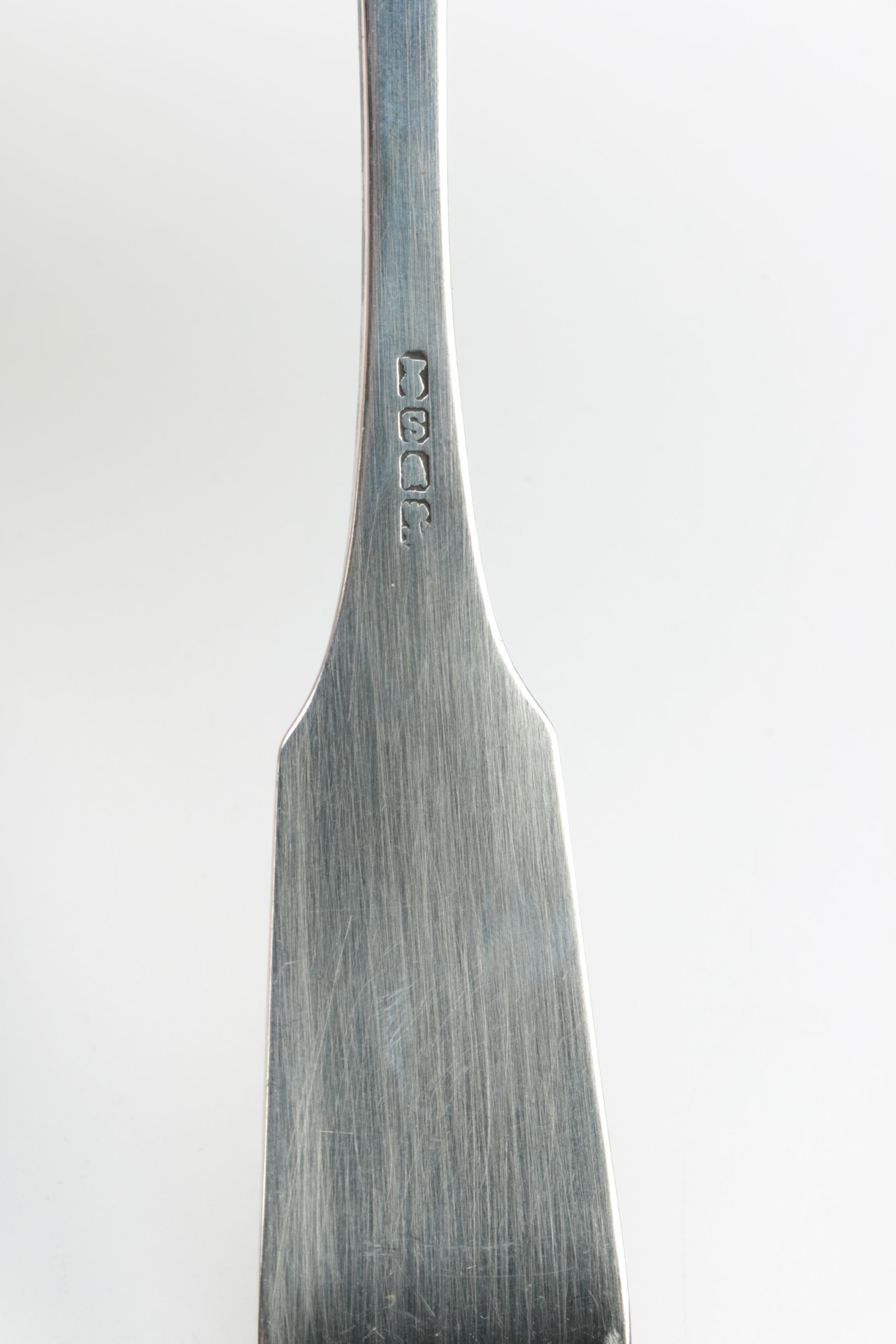 A.C. Benedict Coin Silver Spoons with 850 Silver Spoon and Wood Display