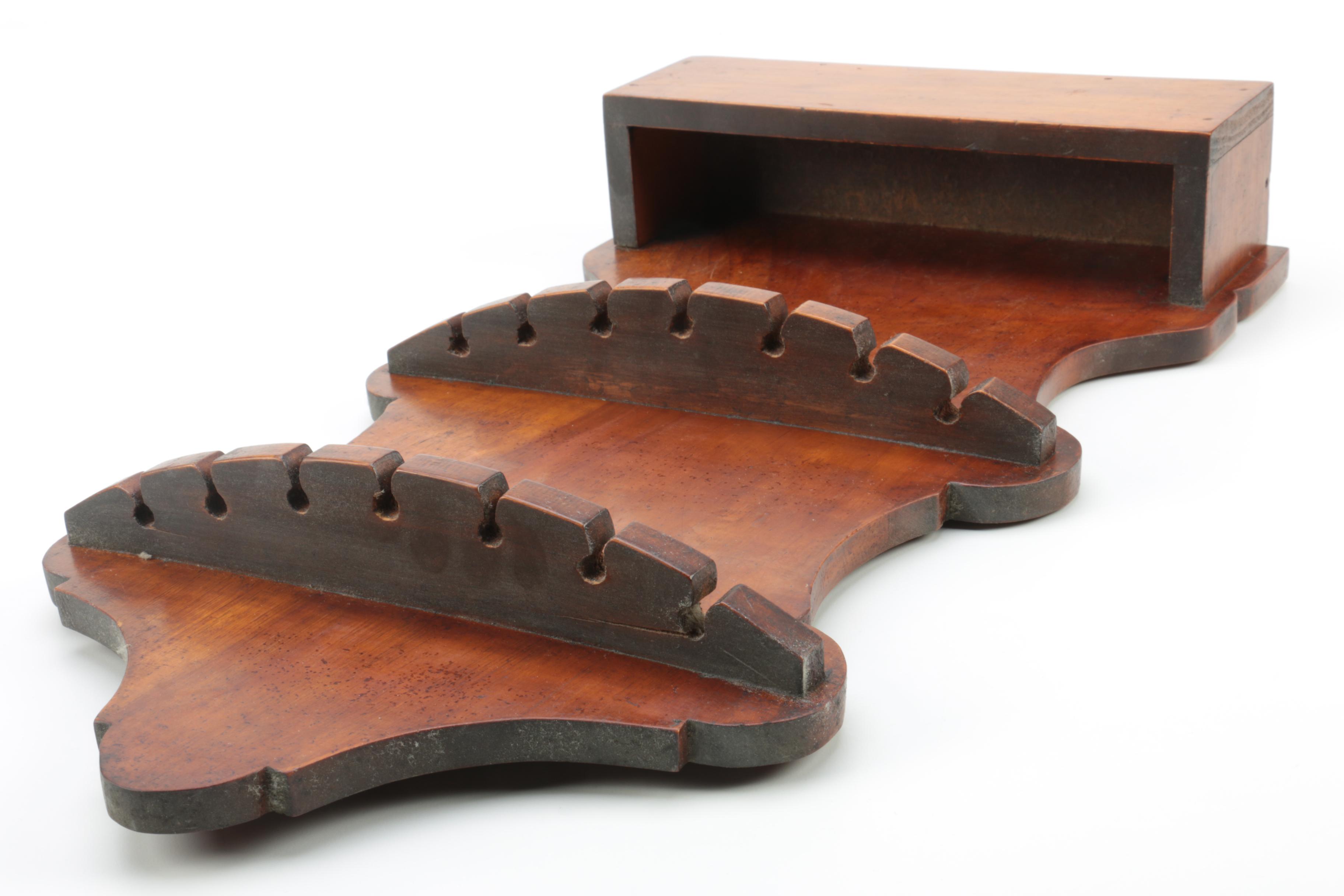 A.C. Benedict Coin Silver Spoons with 850 Silver Spoon and Wood Display