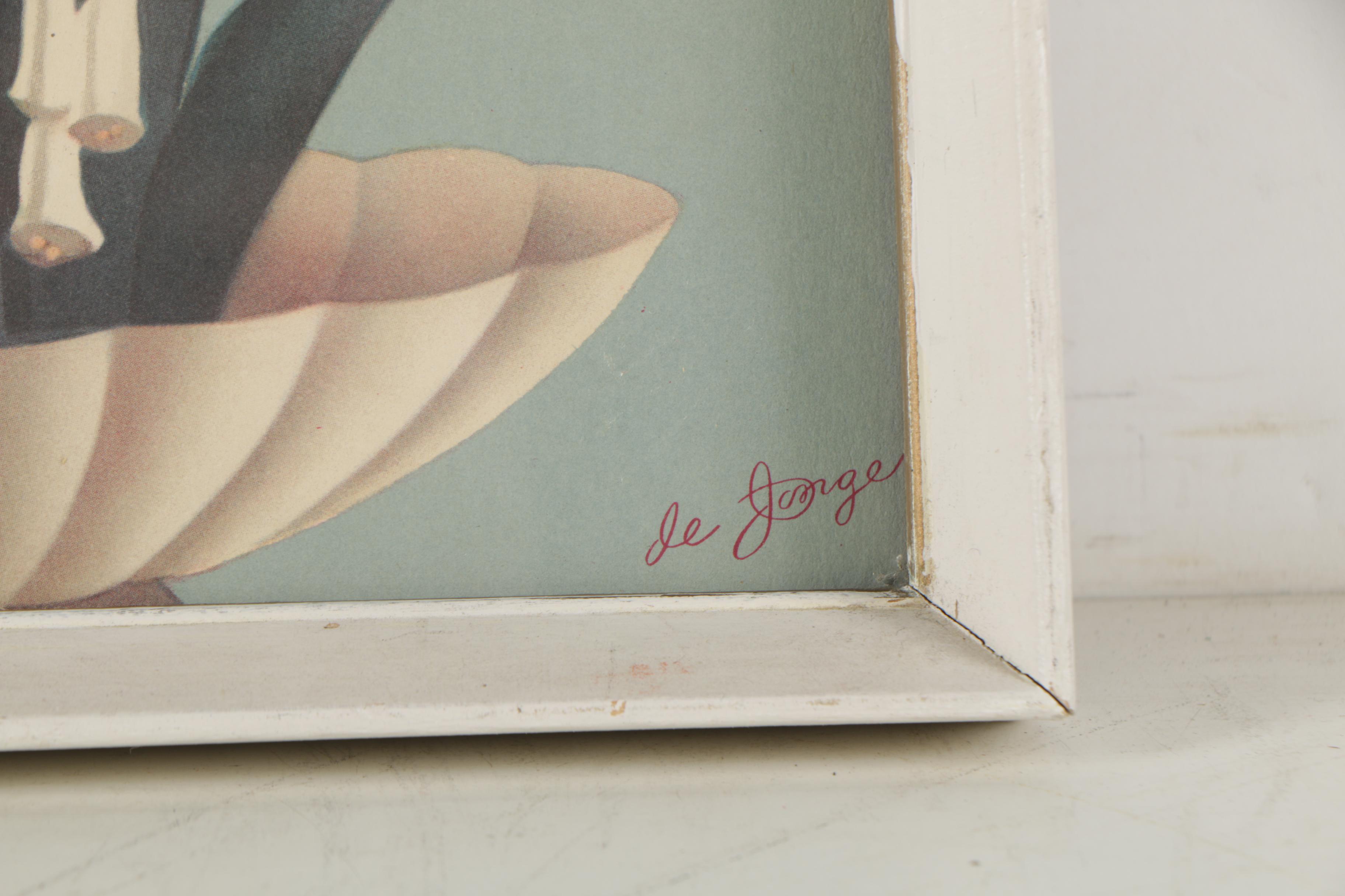 Floral Offset Lithographs after Sanford de Jonge