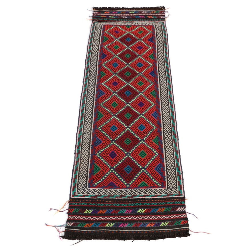 Hand-Knotted North African Carpet Runner