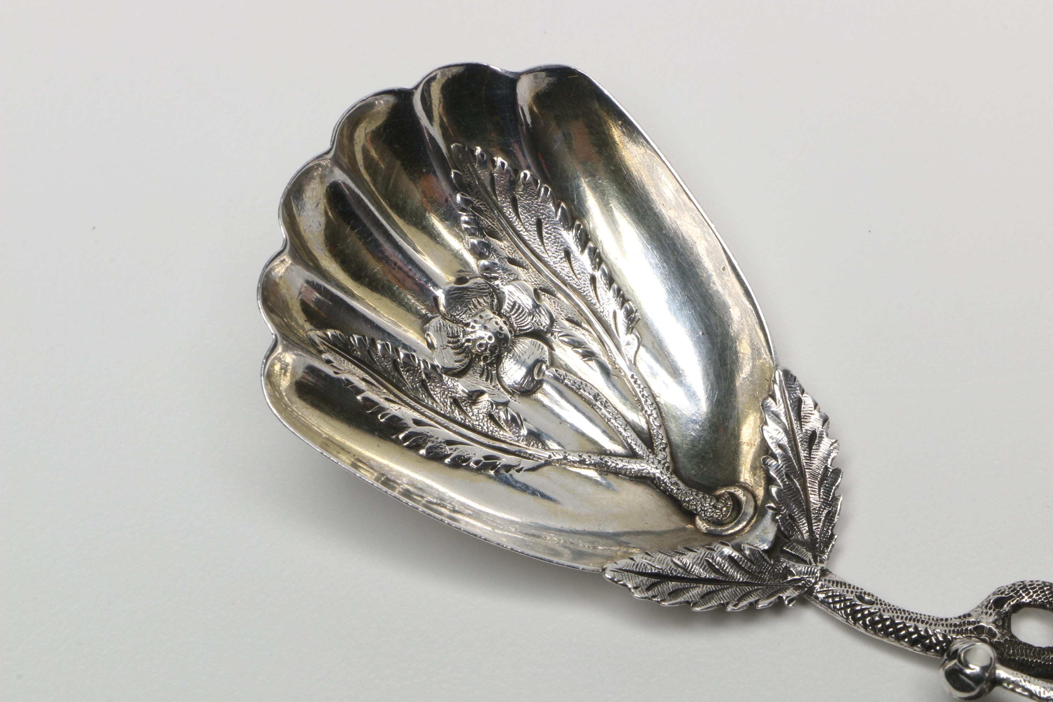 1856 Hilliard & Thomason Birmingham Sterling Caddy Spoon