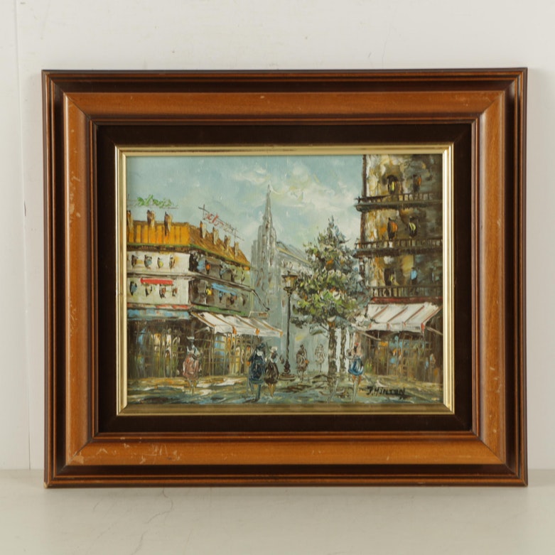 J. Hinton Oil Painting