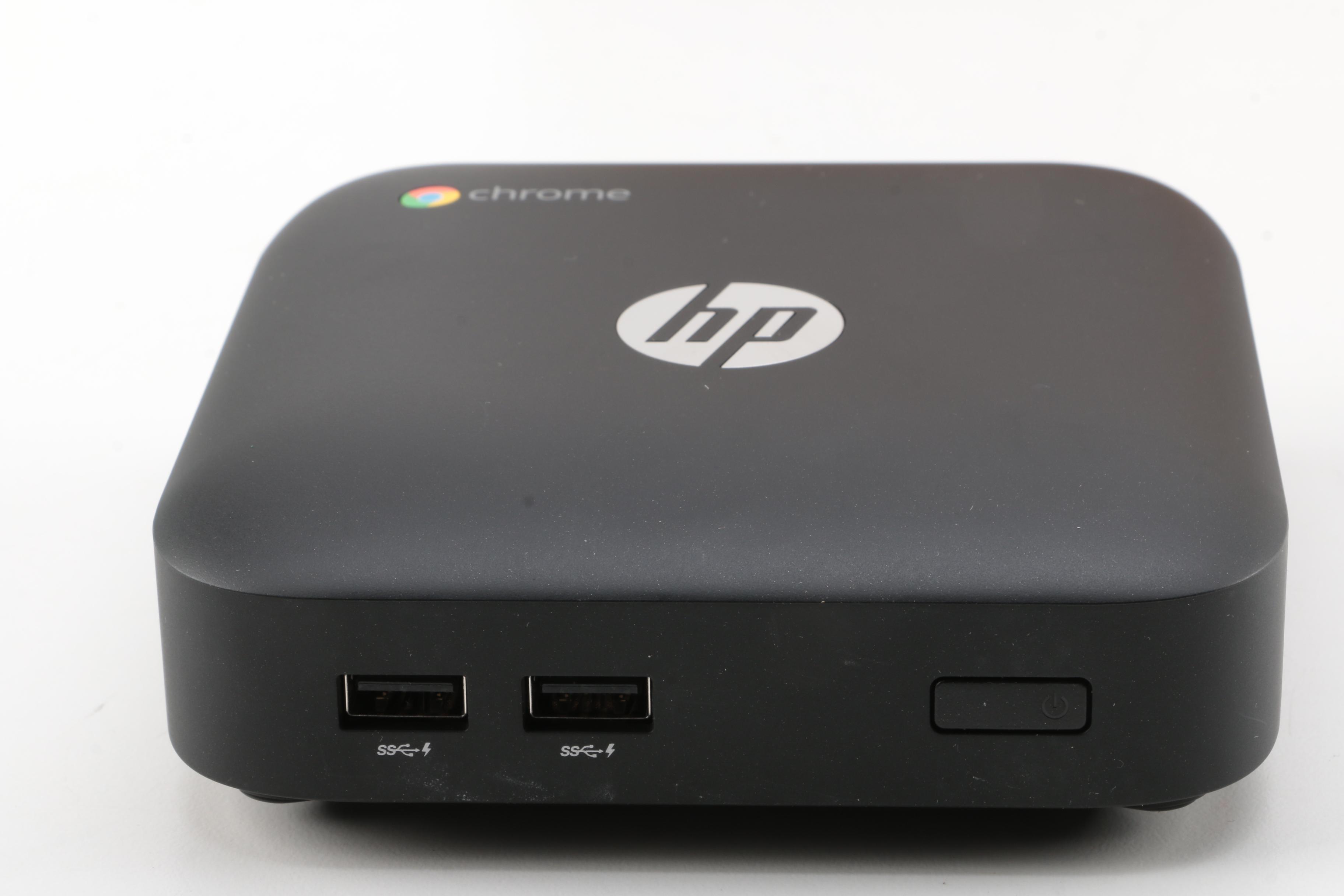 HP Chromebox Desktop Computer with Wireless Keyboard and Web Cam