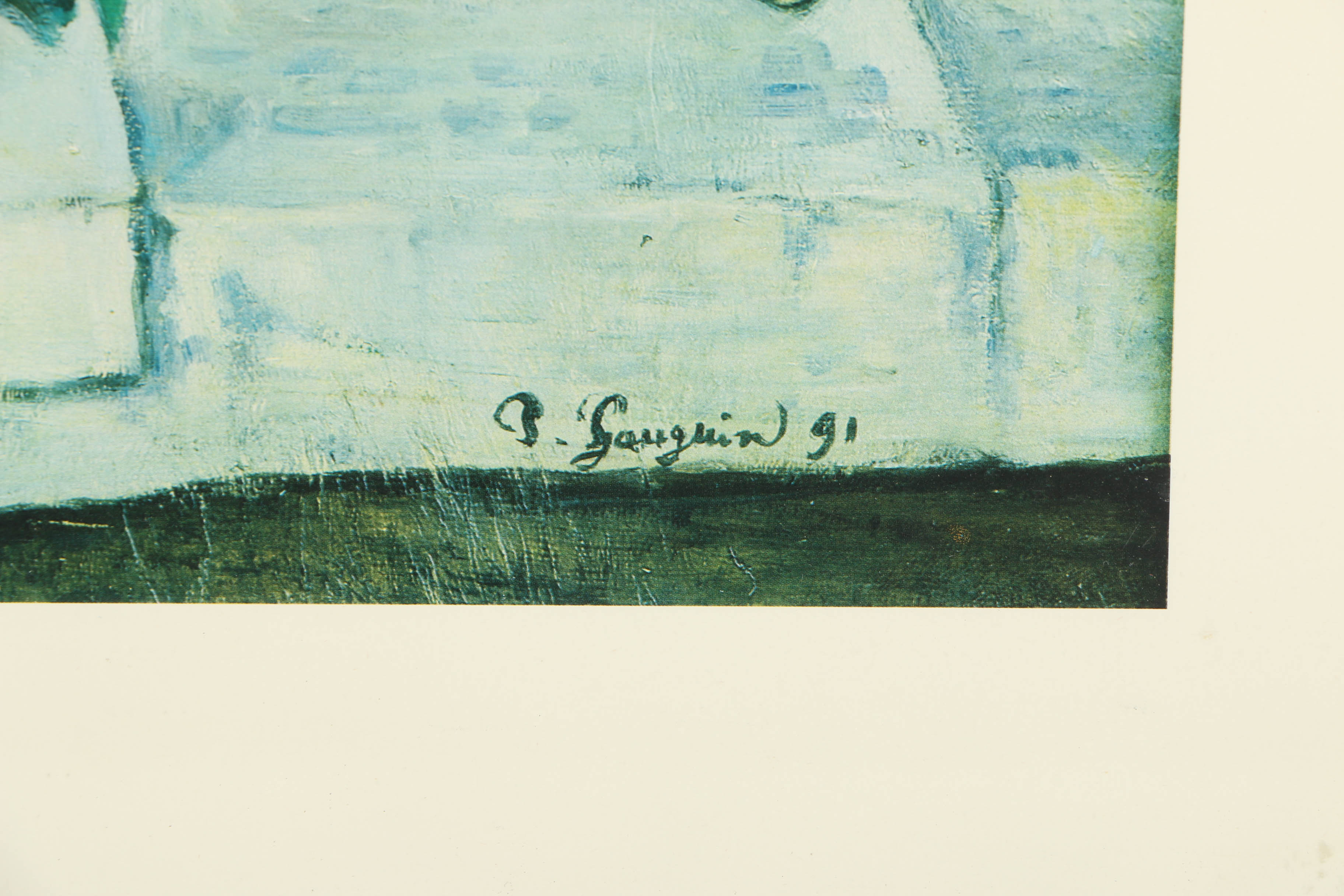 Offset Lithograph After Paul Gauguin "Le Repas"