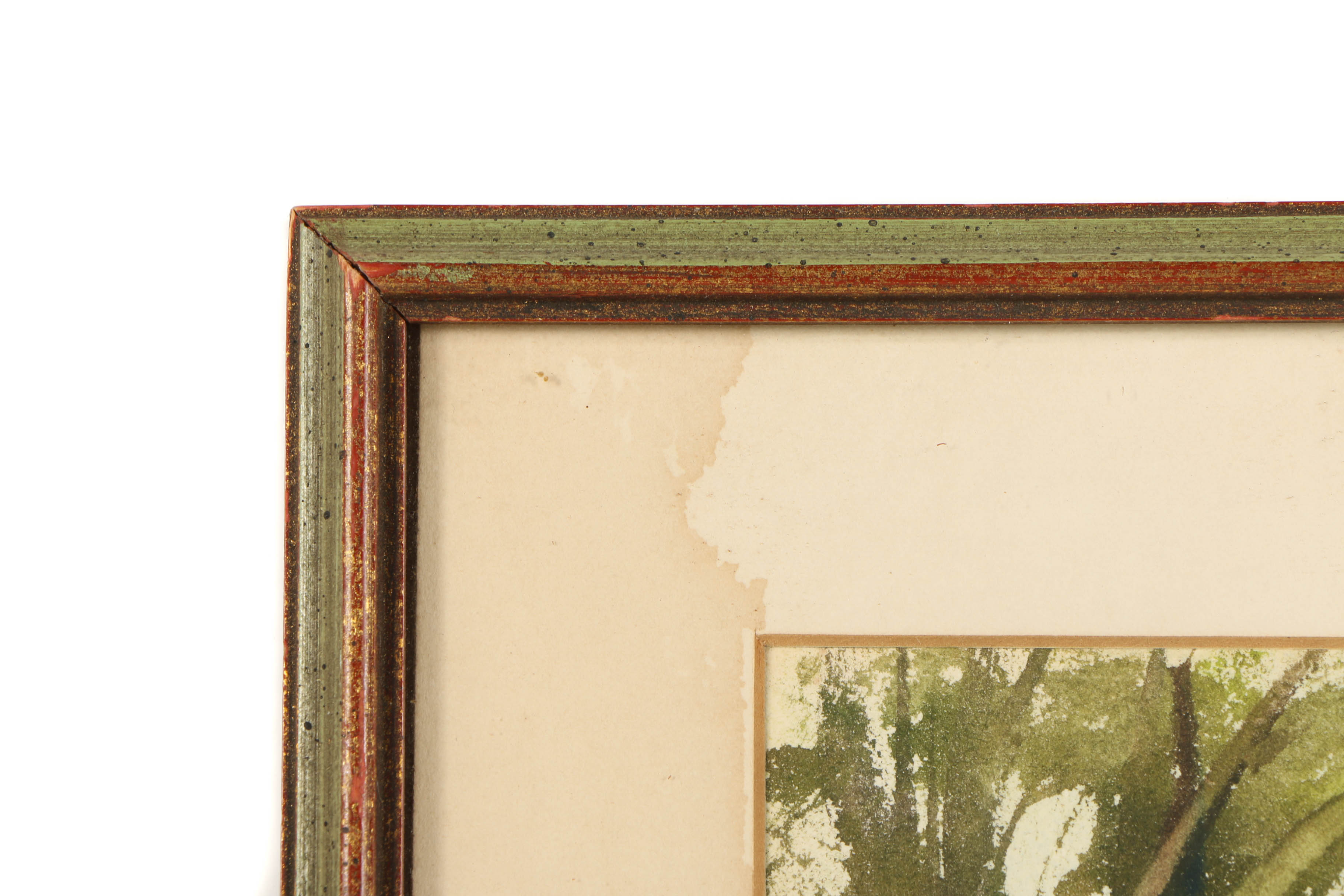 M. Cole Watercolor Landscape Painting on Paper