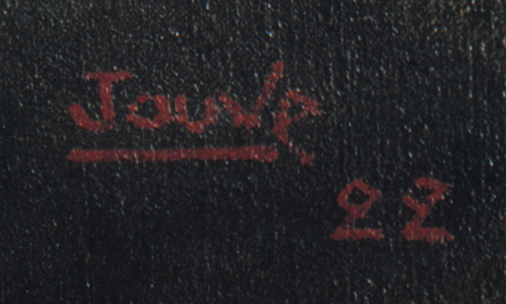 Offset Lithograph Print on Paper after Paul Jouve Painting of a Tiger