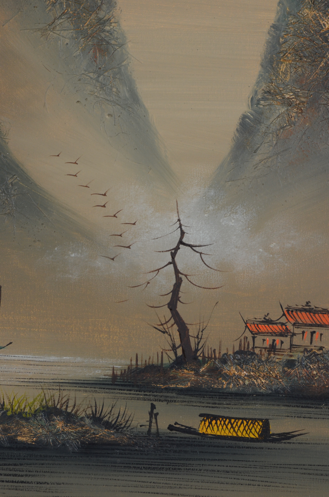 Chen Mao Original Mixed Media Painting of a Landscape