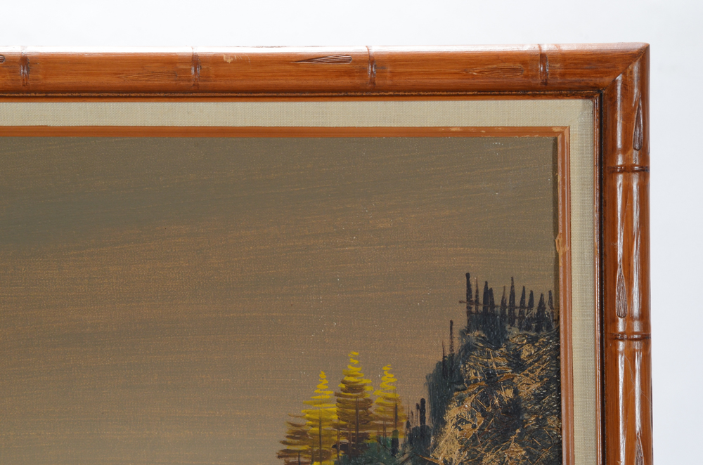 Chen Mao Original Mixed Media Painting of a Landscape