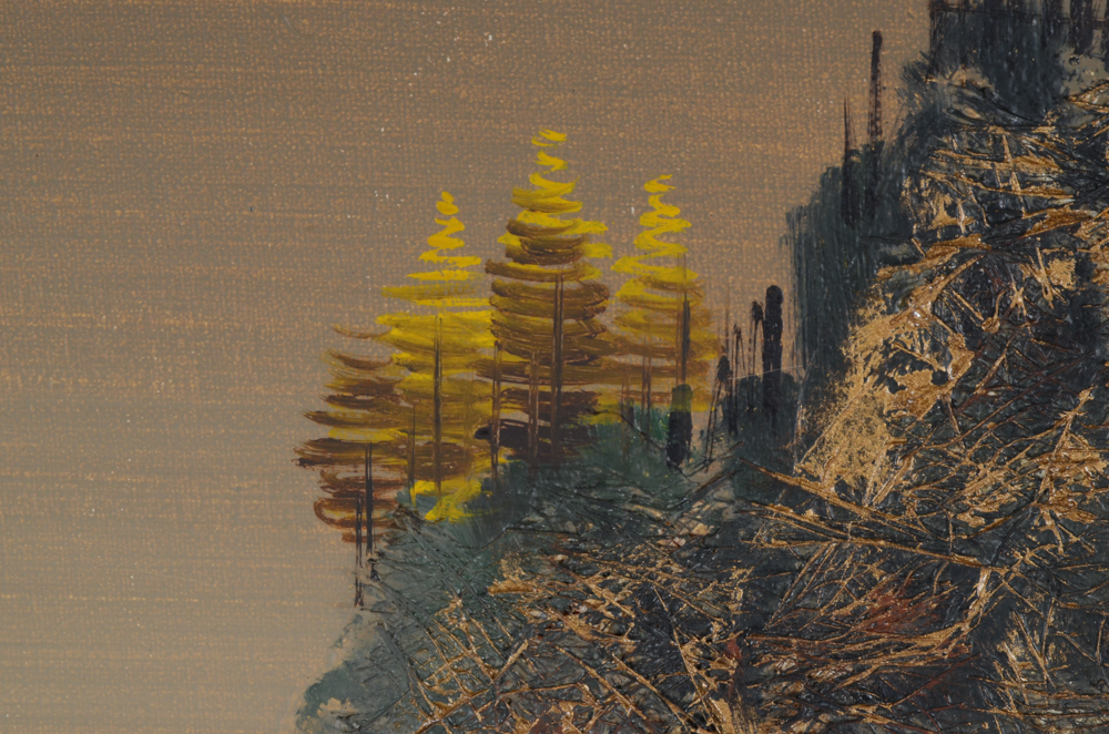 Chen Mao Original Mixed Media Painting of a Landscape