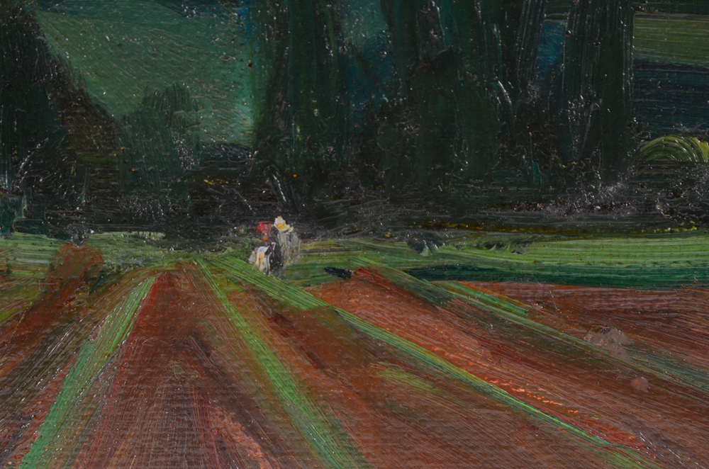 John Weiss Oil Painting on Board "Anticipation"