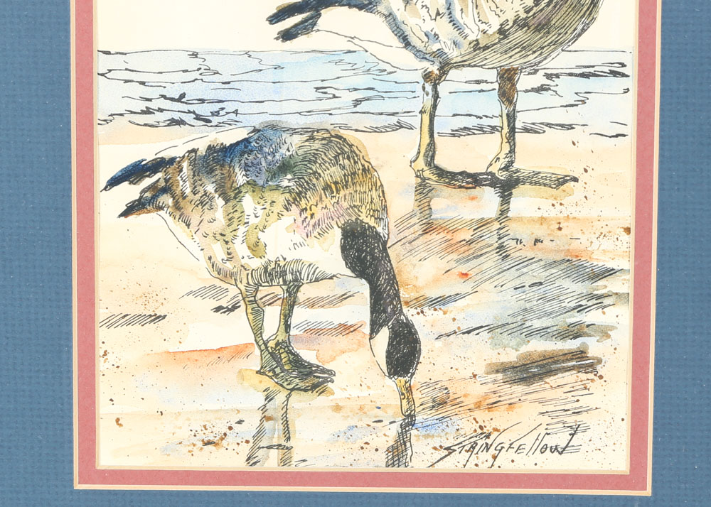 Jeanie Stringfellow Original Watercolor and Ink