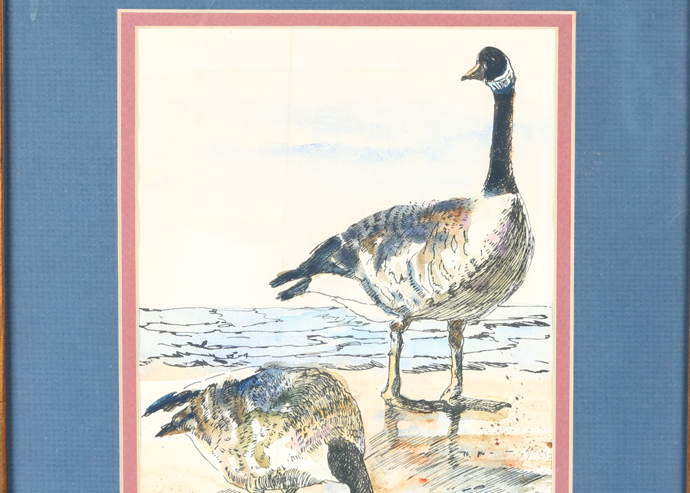 Jeanie Stringfellow Original Watercolor and Ink