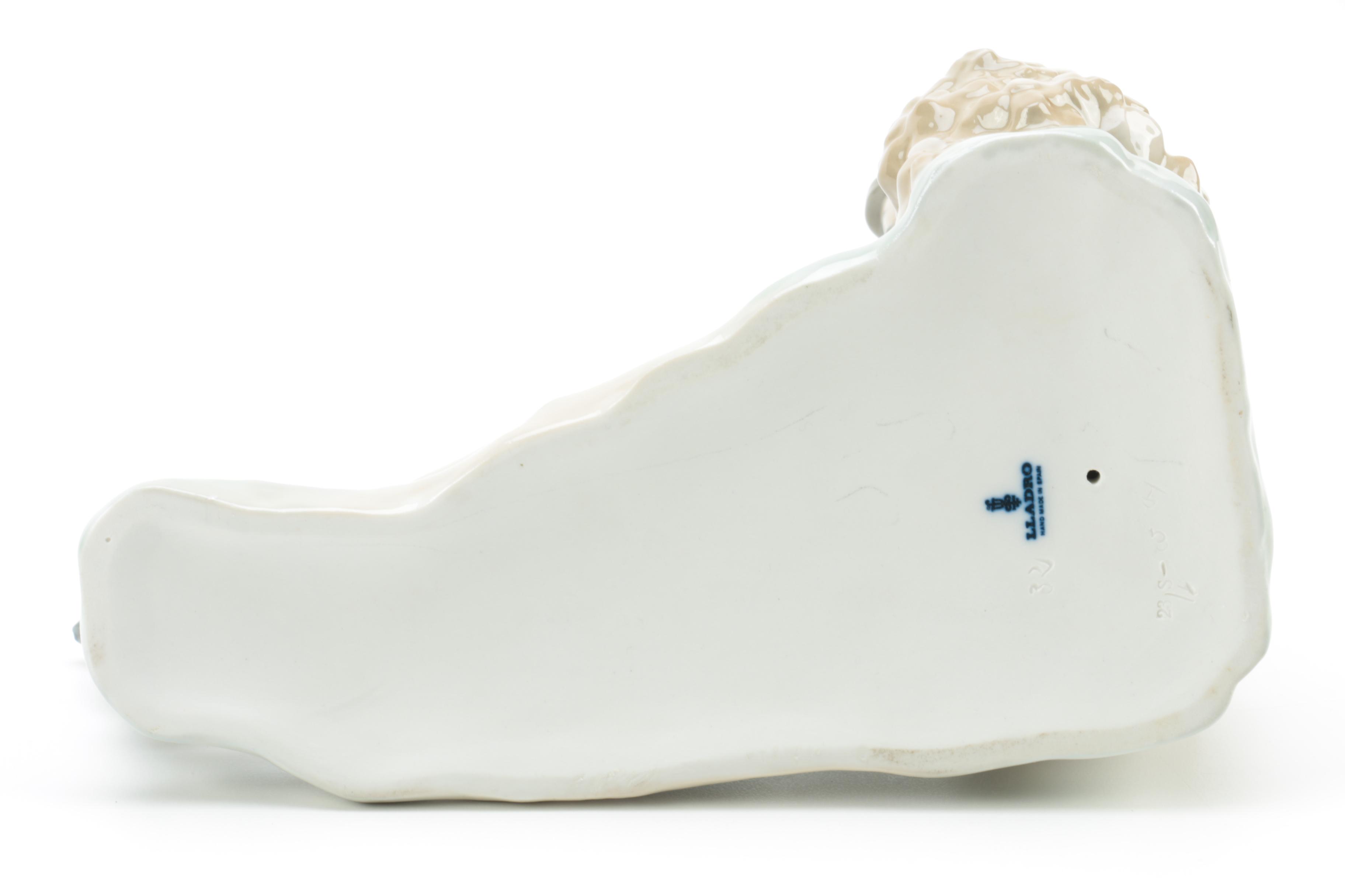 Lladro "Shepherd Boy with Bird" Figurine