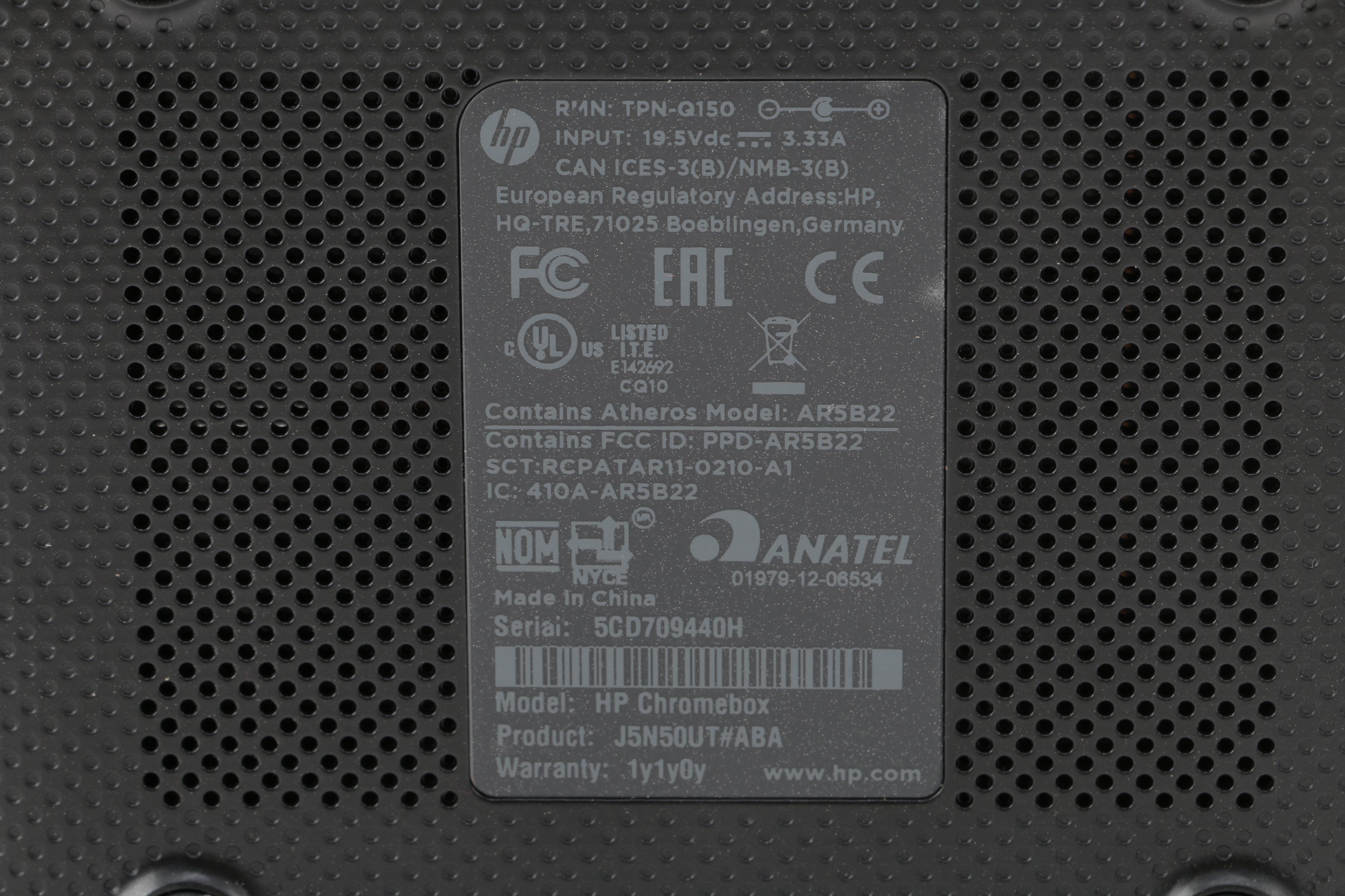 HP Chromebox Desktop Computer with Logitech Wireless Keyboard