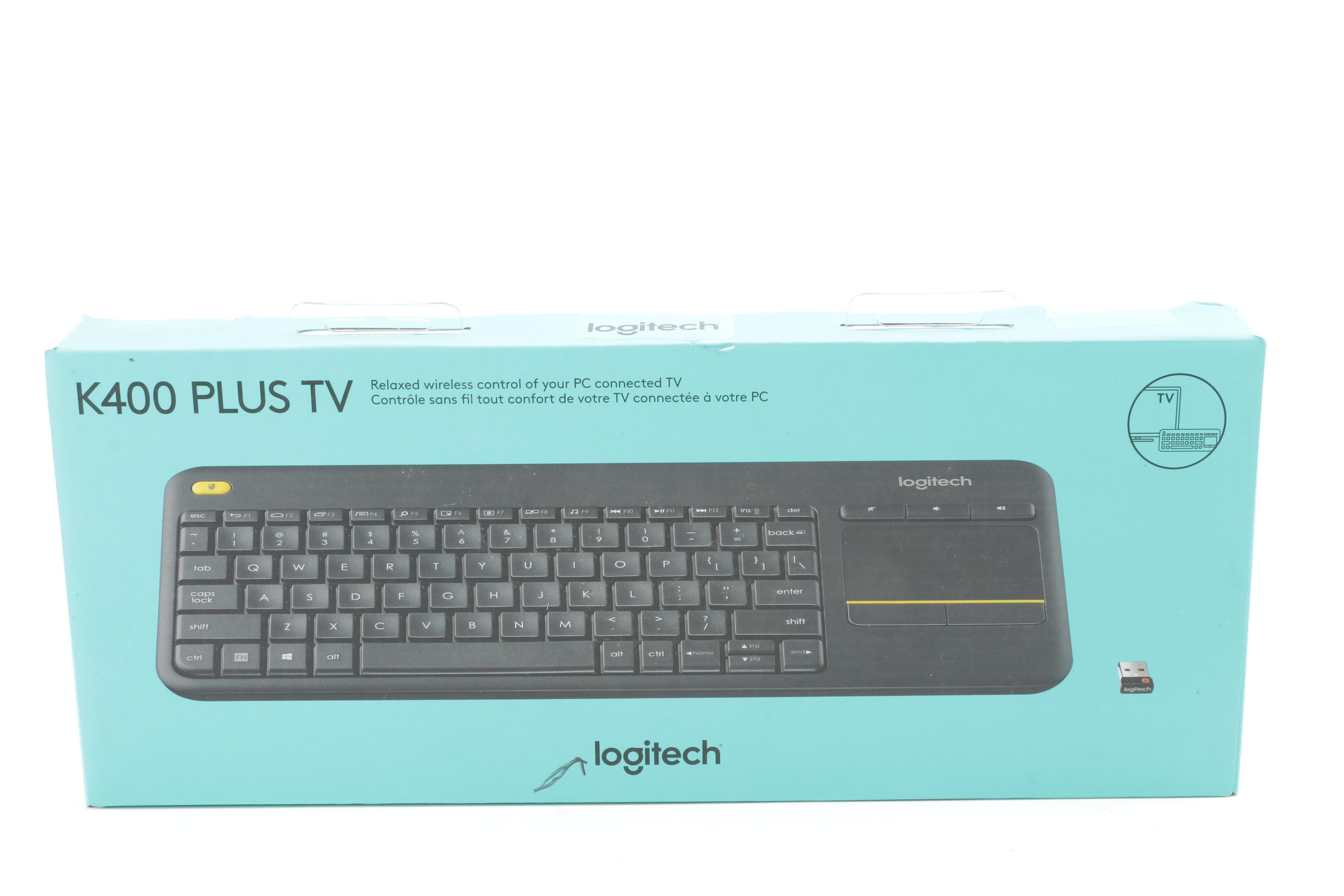 HP Chromebox Desktop Computer with Logitech Wireless Keyboard
