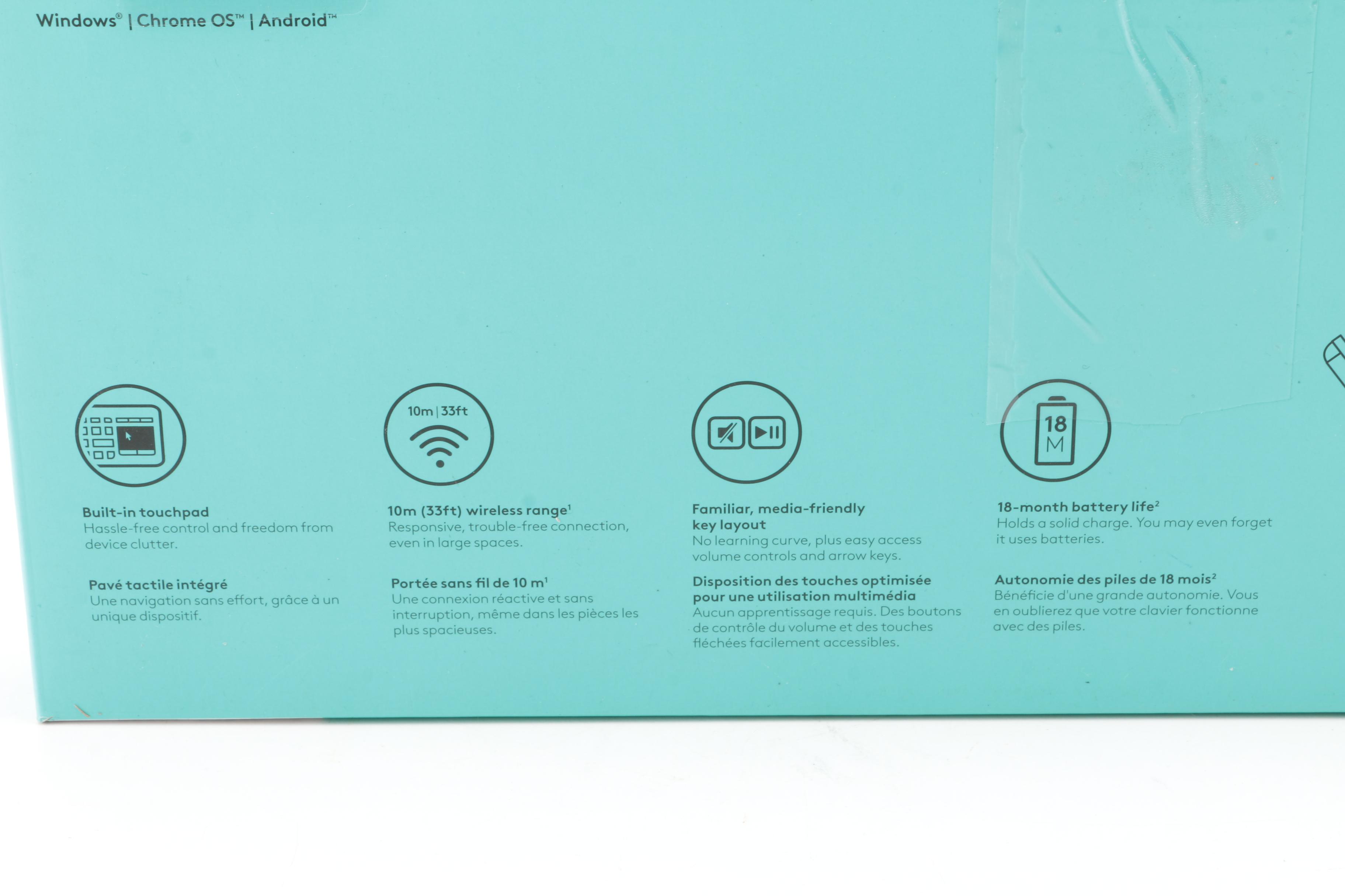 HP Chromebox Desktop Computer with Logitech Wireless Keyboard