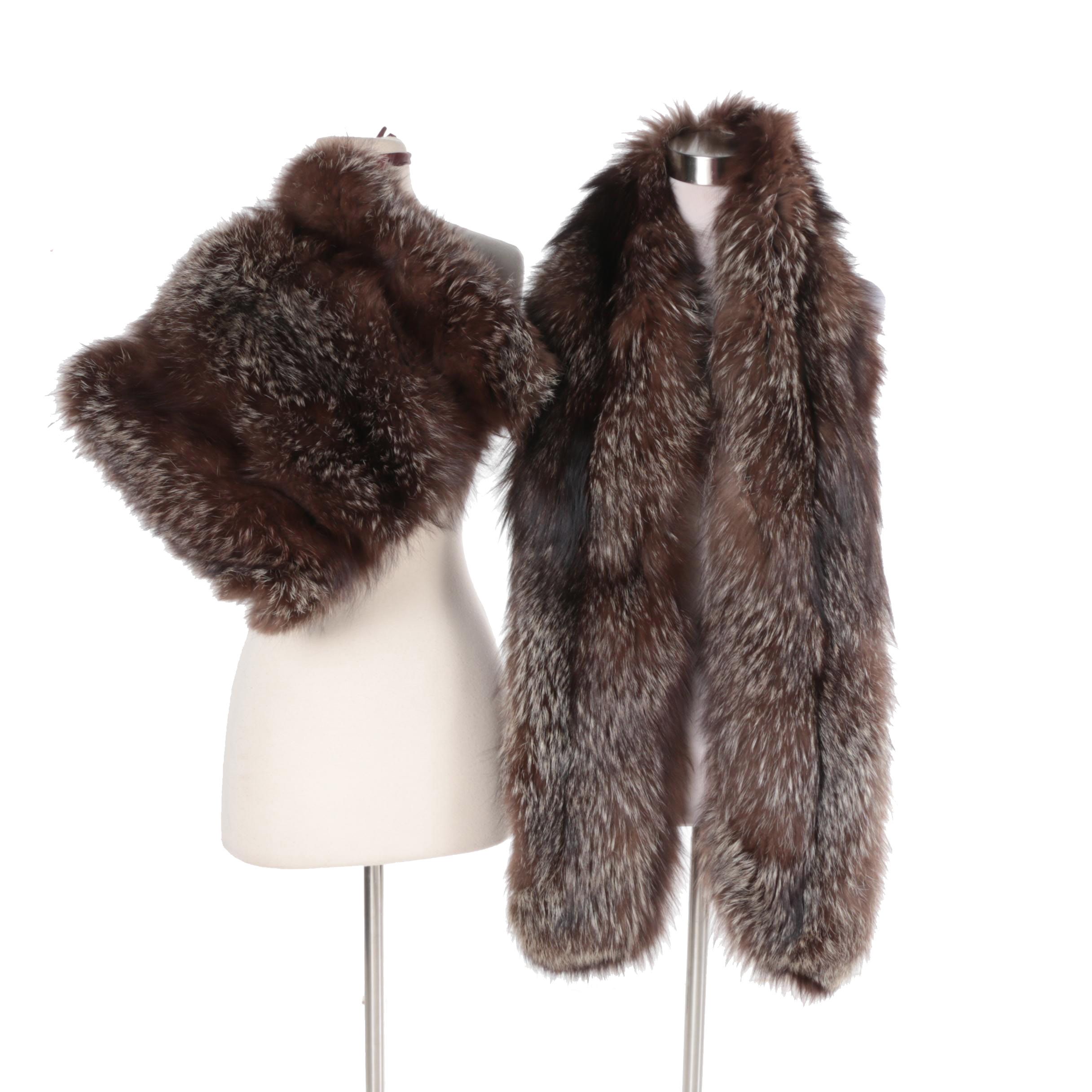 Roy Solari Fox Fur Wrap and Muff