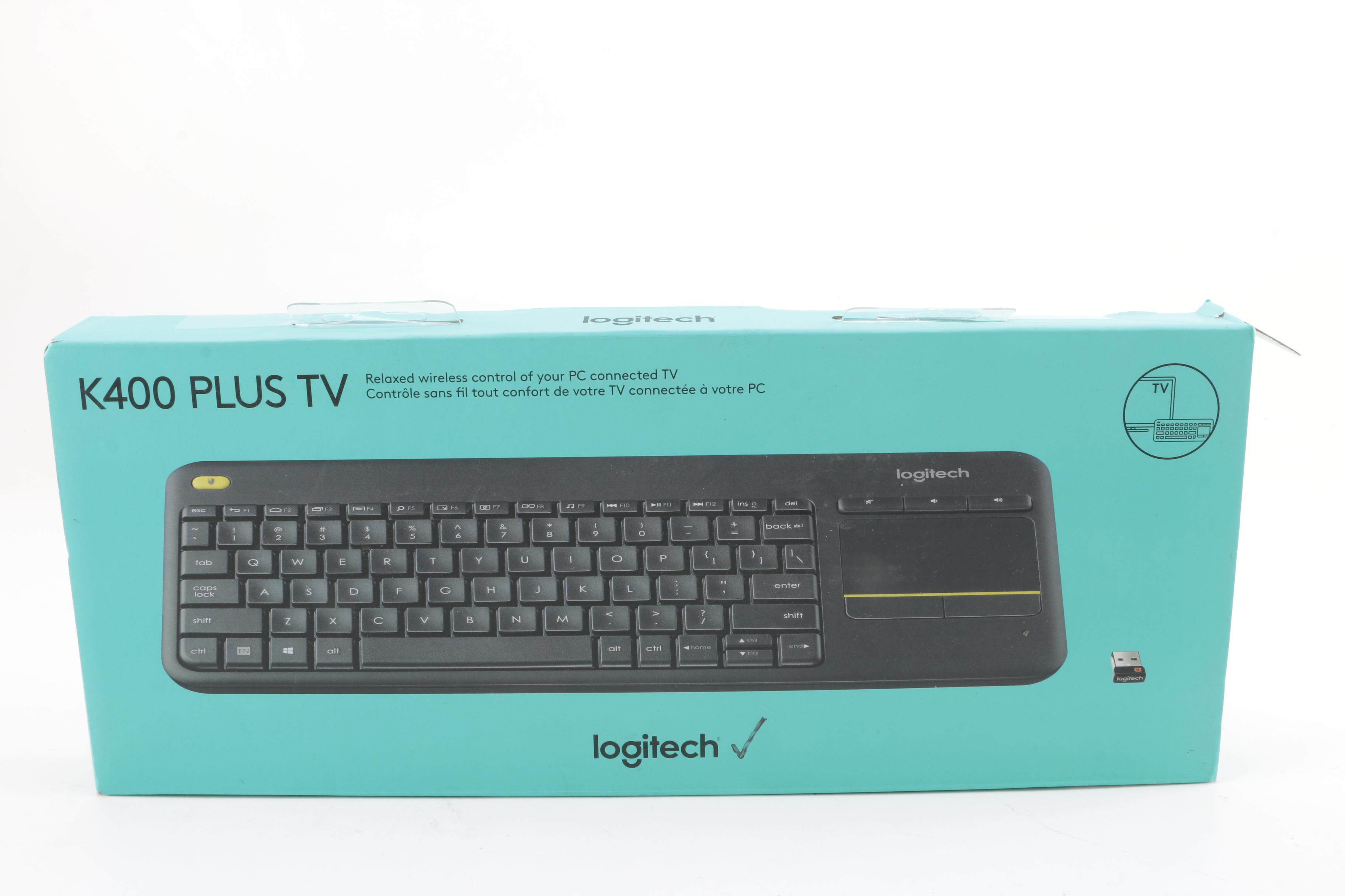 HP Chromebox Desktop Computer with Logitech Wireless Keyboard