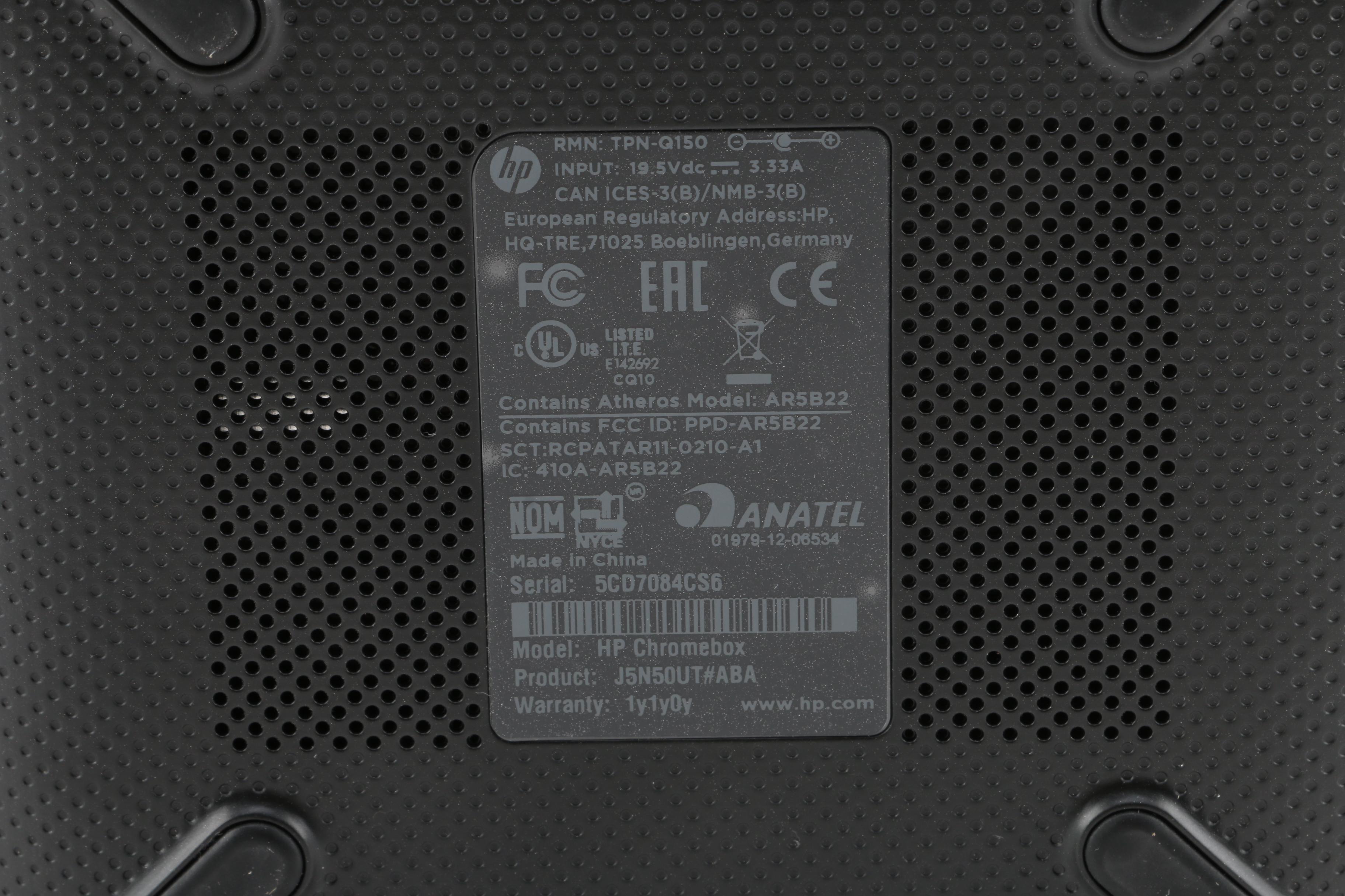 HP Chromebox Desktop Computer with Logitech Wireless Keyboard