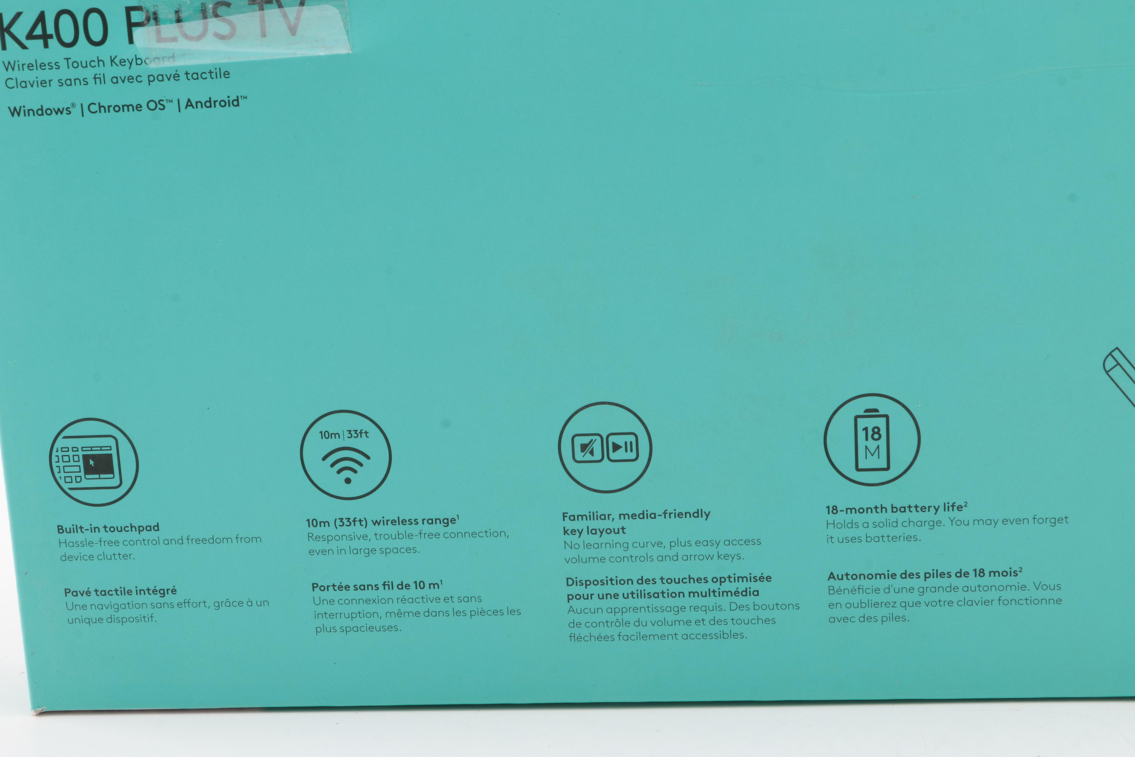 HP Chromebox Desktop Computer with Logitech Wireless Keyboard