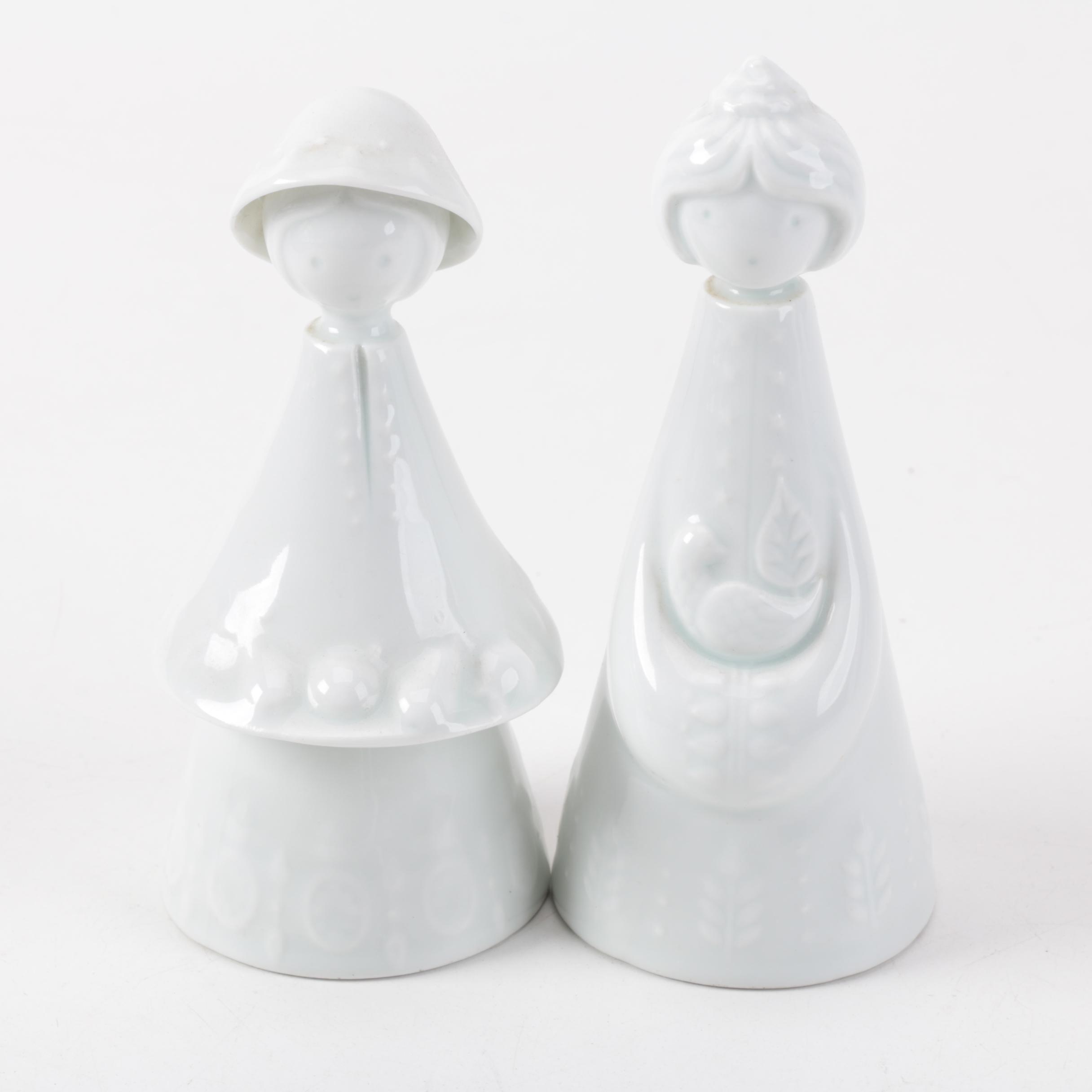 Limoges Porcelain "Peace" and "Prosperity" Figurines
