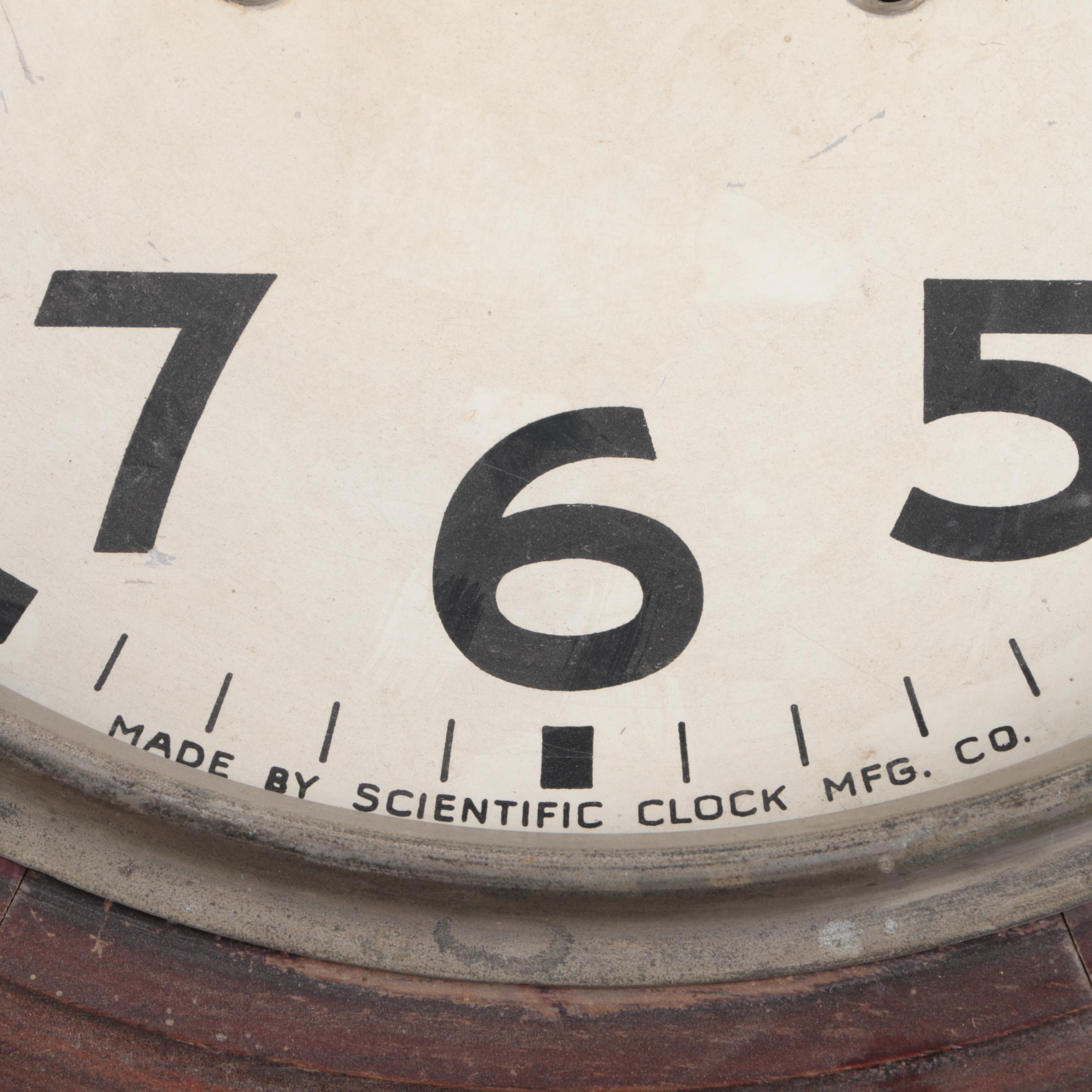 Vintage School Wall Clock by Scientific Clock Manufacturing Co.