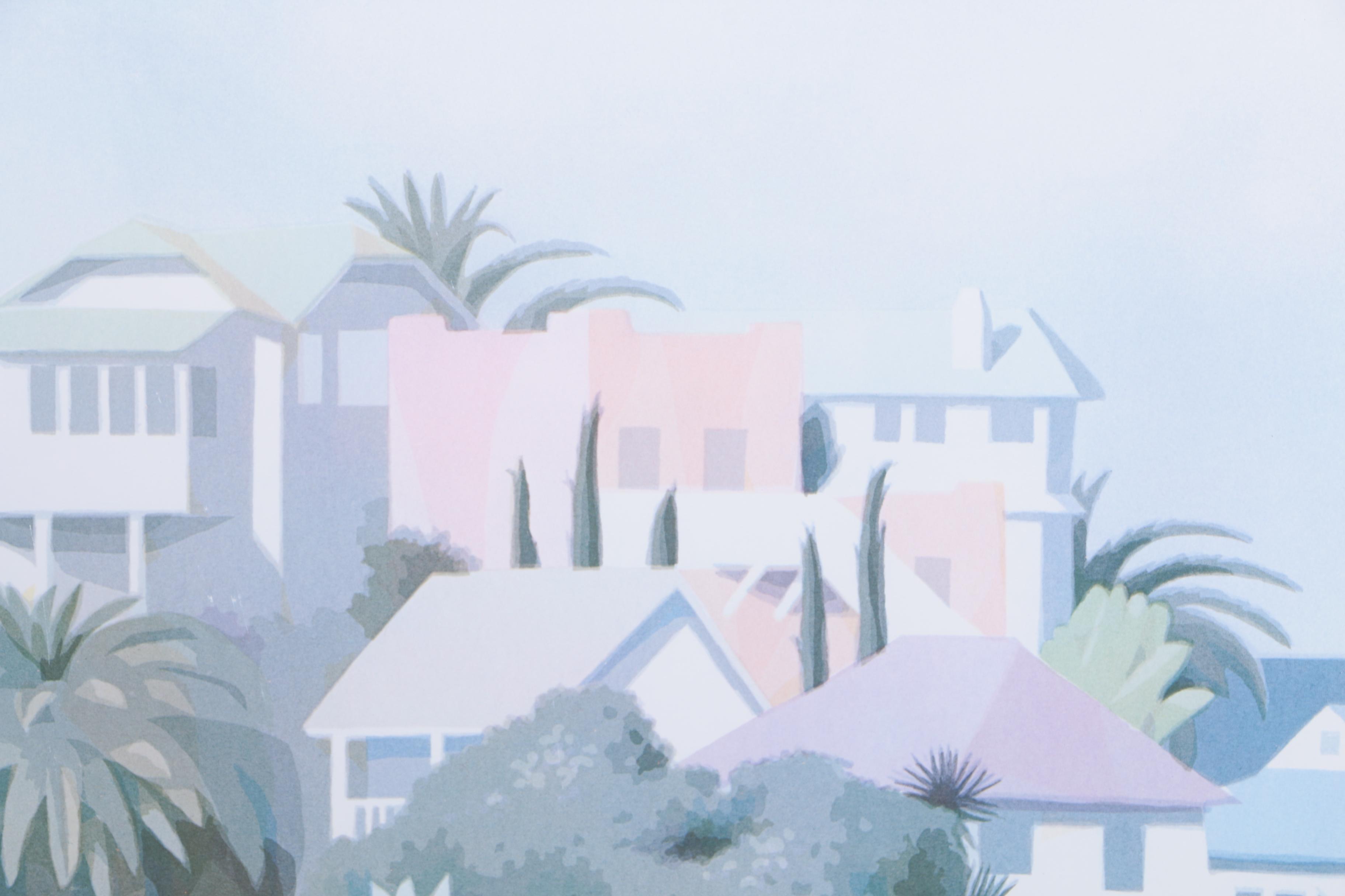 Offset Lithograph After William Buffett "Santa Catalina"